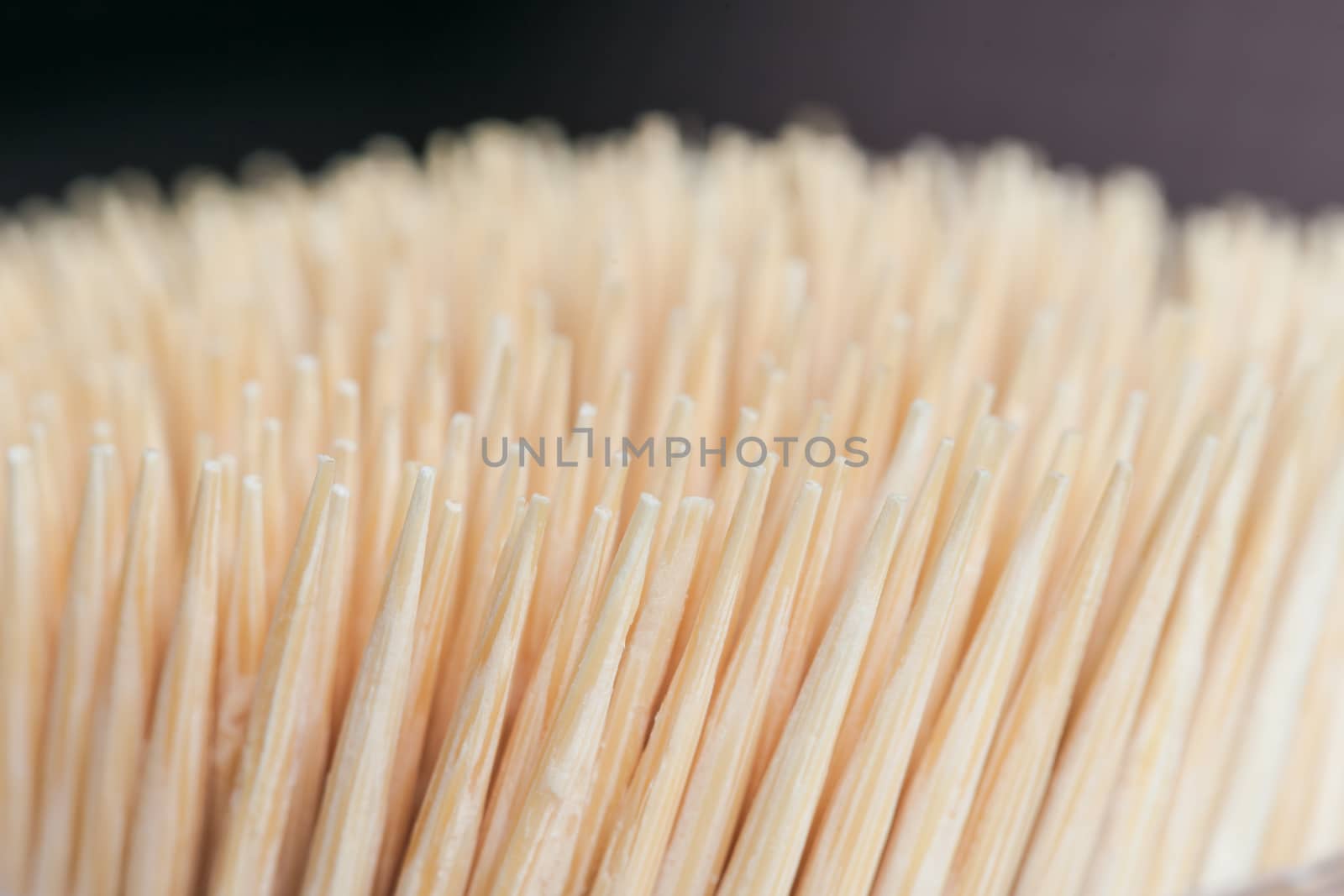 Bamboo wooden toothpicks abstract background