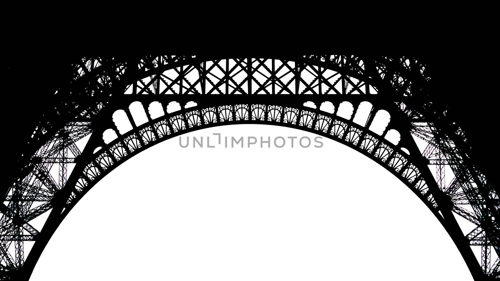 Silhouette Pattern of  Eiffel Tower by siraanamwong