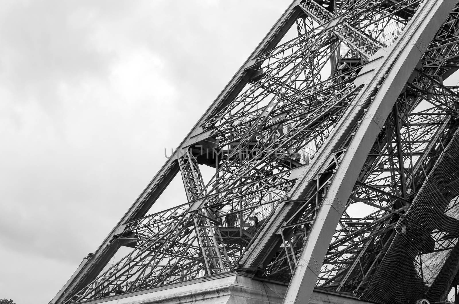 Eiffel Tower architecture detail by siraanamwong