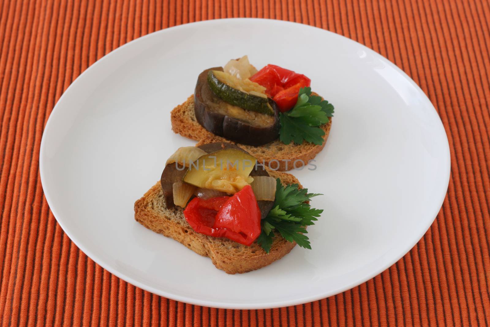 vegetables on plate by nataliamylova