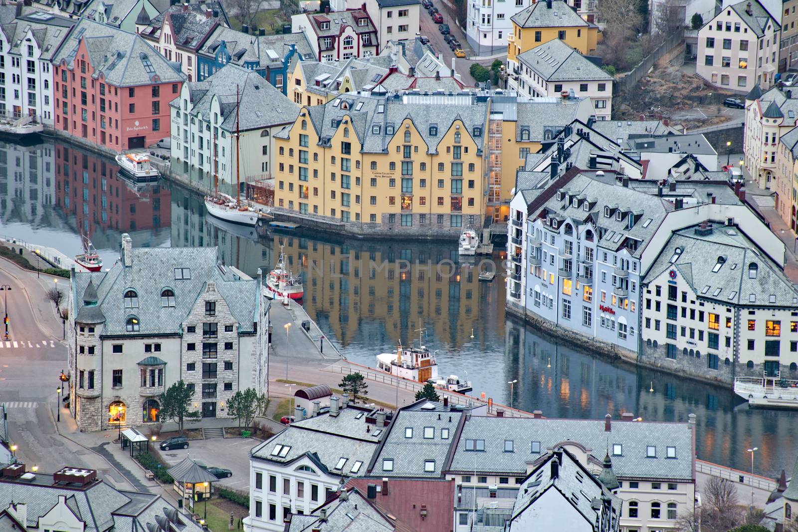 City of Alesund in Norway by anderm