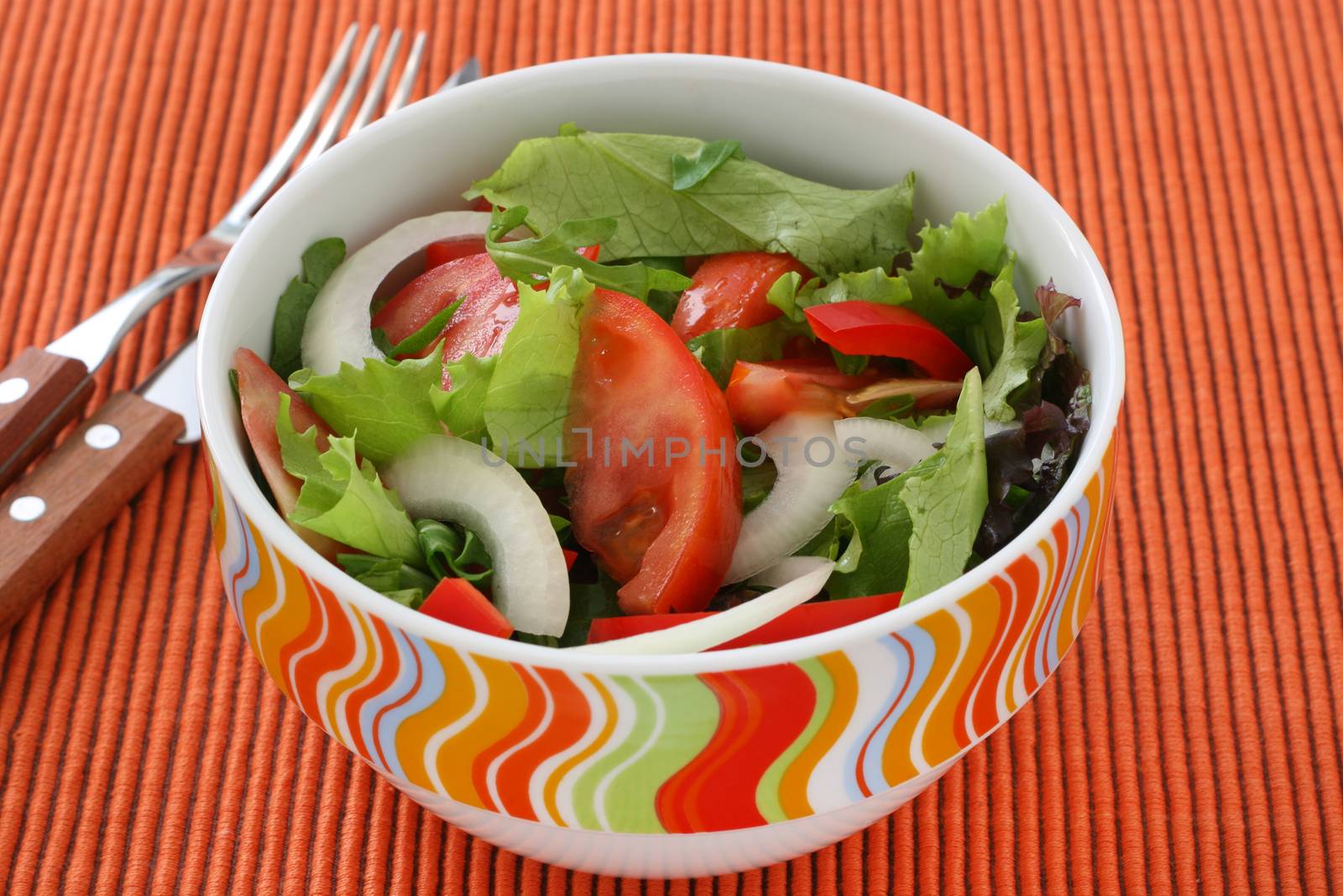 salad in bowl by nataliamylova