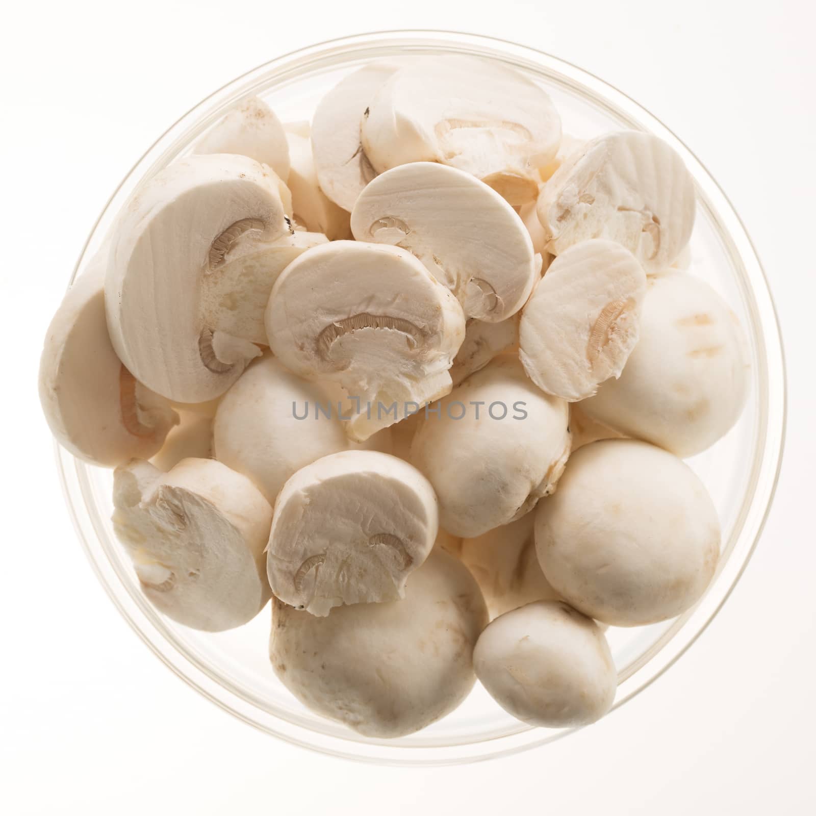 Button Mushrooms Isolated by charlotteLake