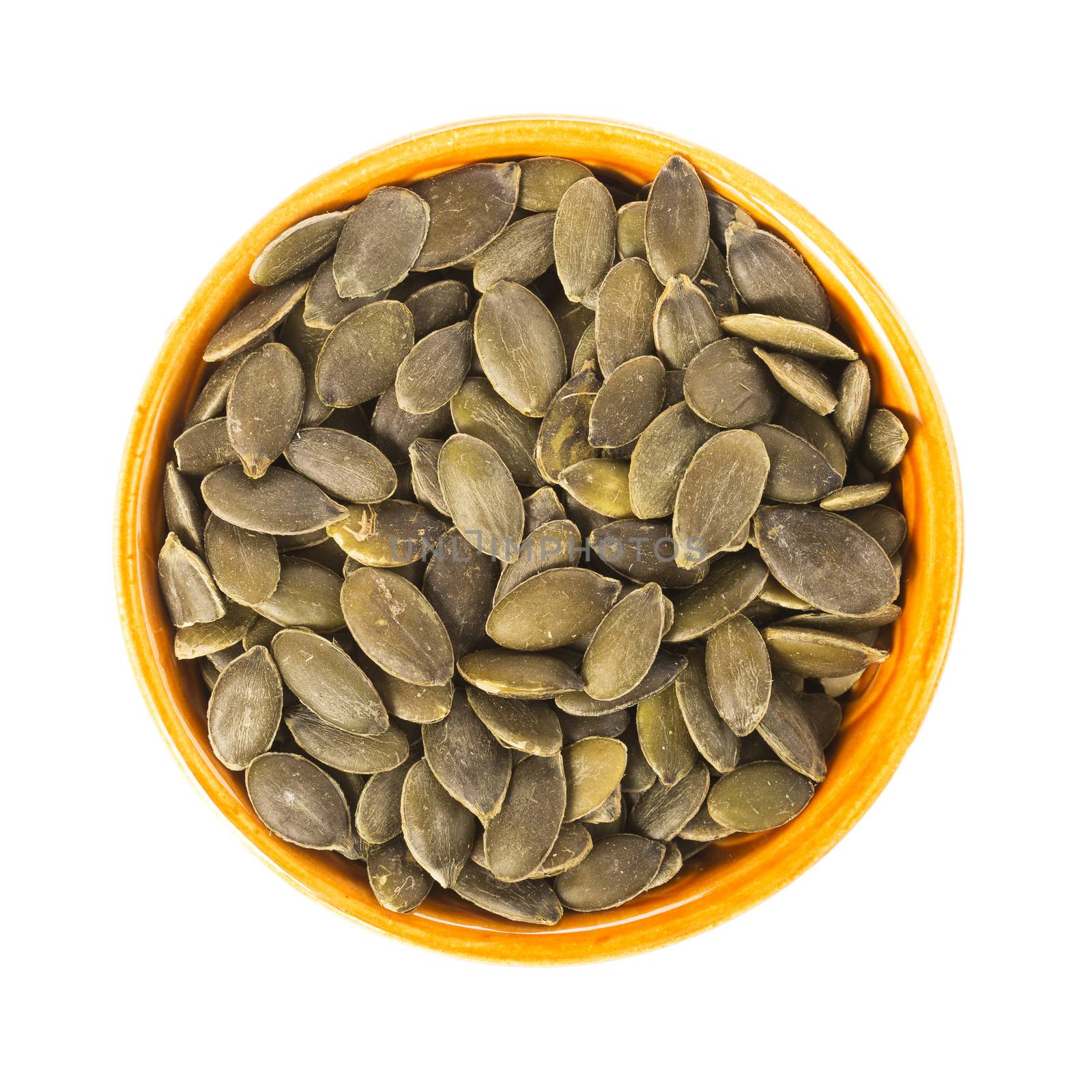 Pumpkin Seeds Isolated by charlotteLake