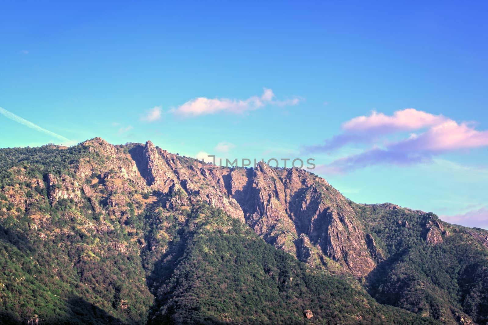 View of the Mottarone mountain in Italy