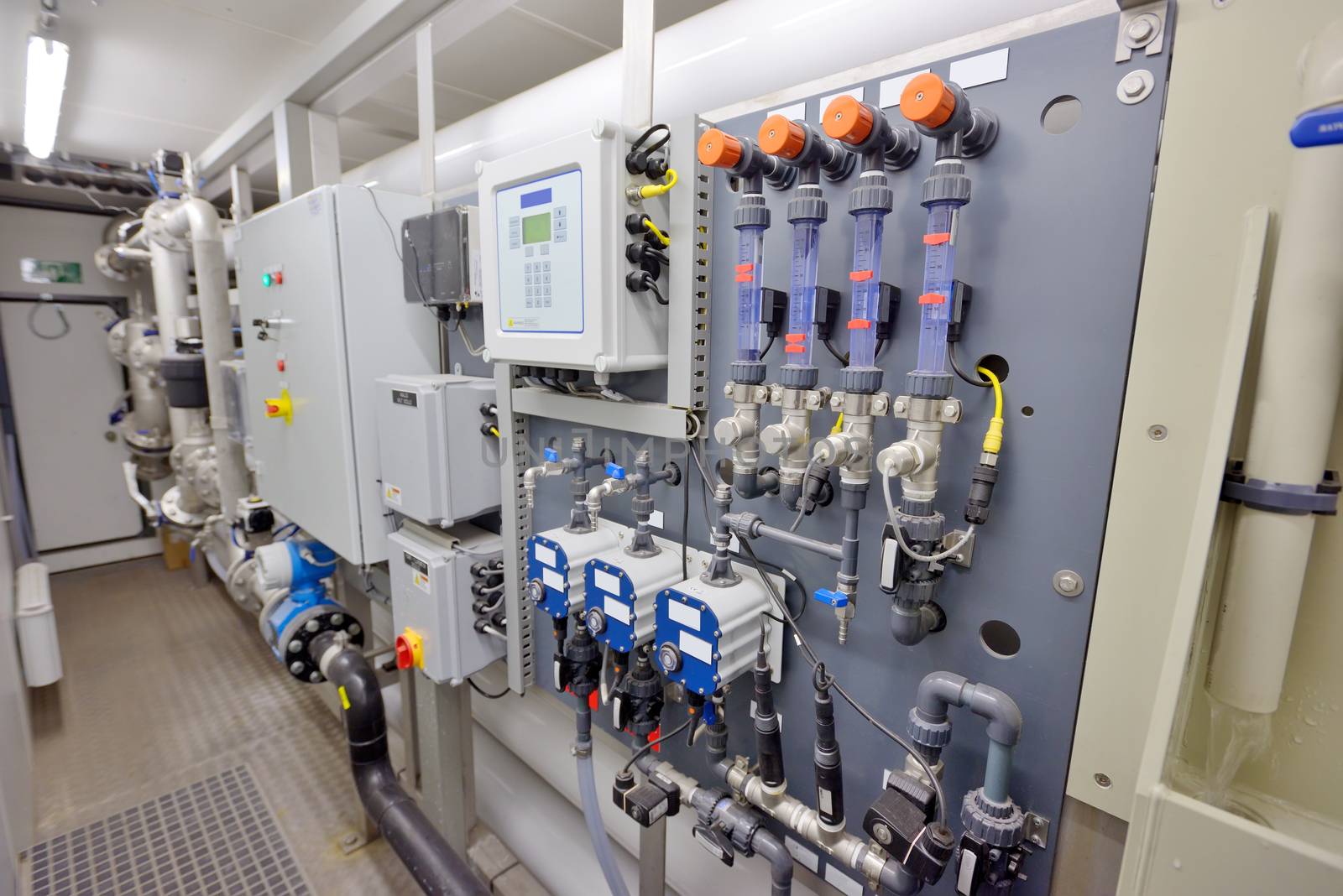 Water purification filter equipment in plant