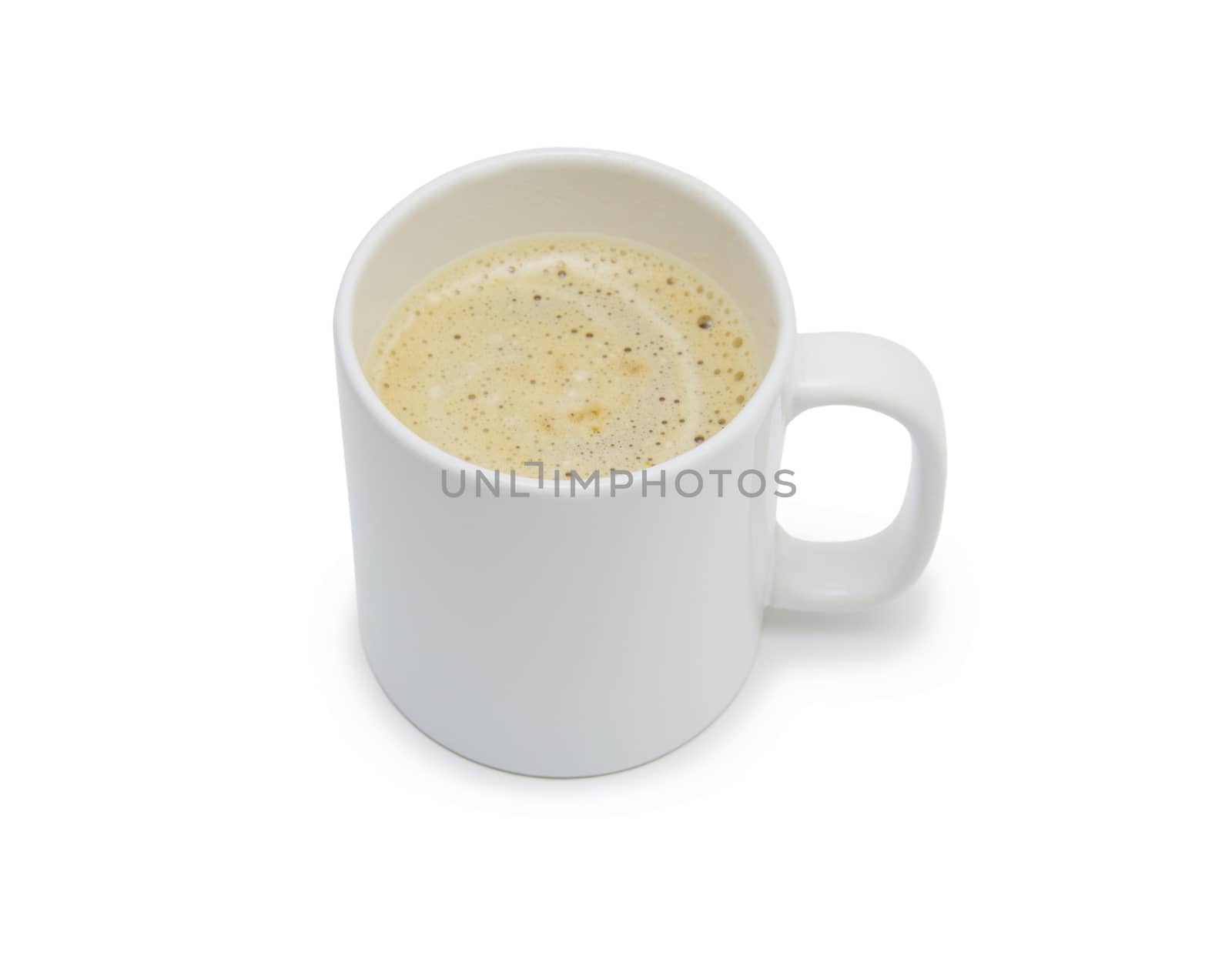 White ceramic coffee mug. Isolated on a white. by cocoo