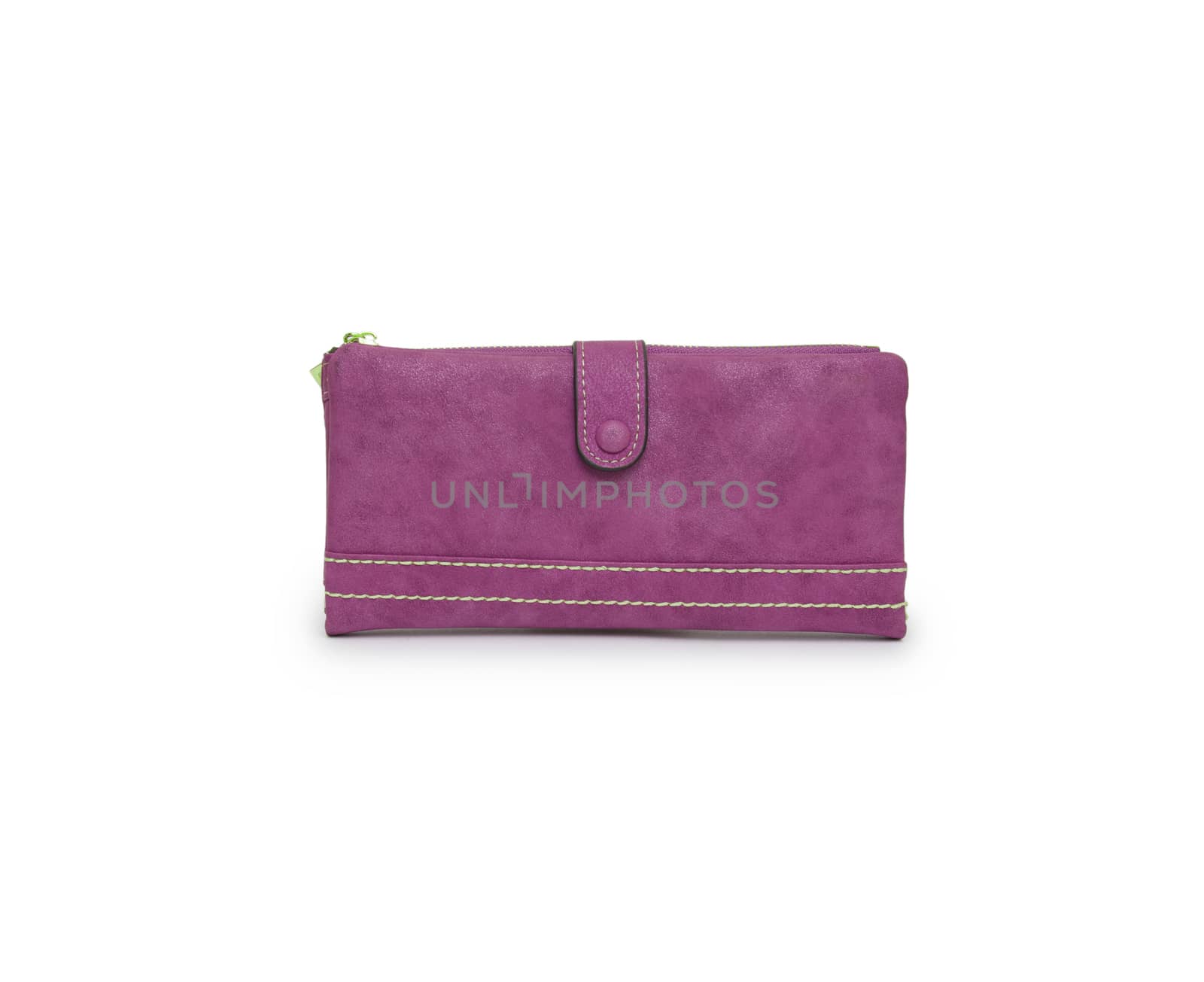 Woman purse (wallet) isolated on the white background