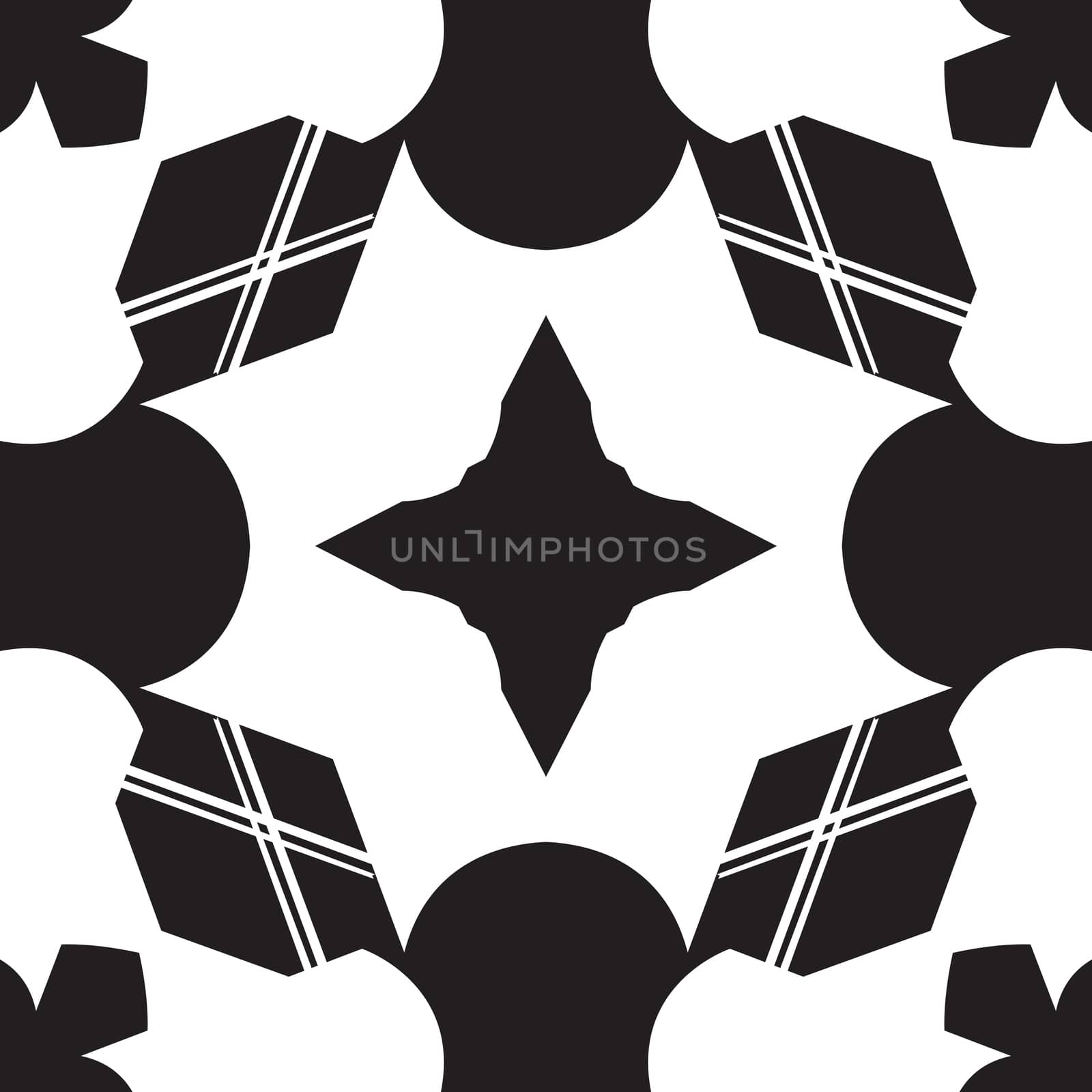 Black and White Cross Pattern by TheBlackRhino