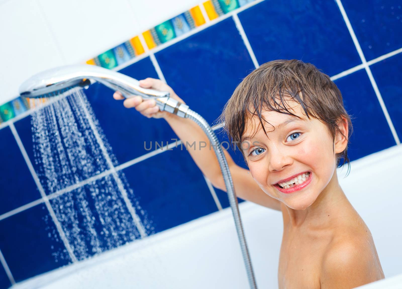 Cute boy in bathroom by maxoliki