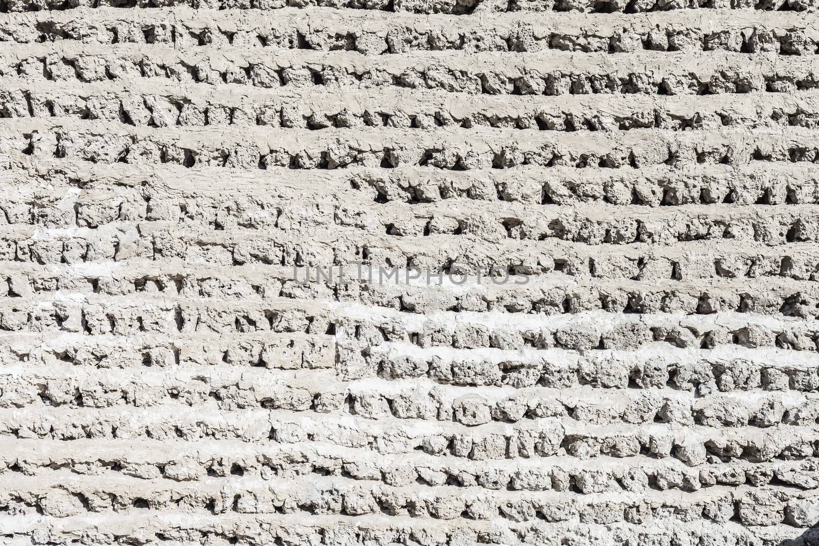 White Brick Wall. Grungy white concrete wall background