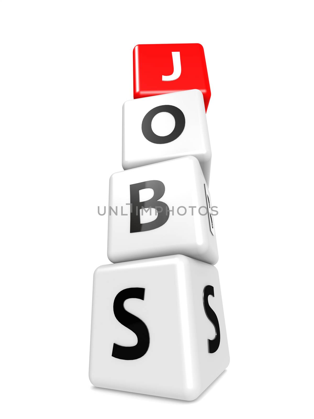 Buzzword jobs concept image with hi-res rendered artwork that could be used for any graphic design.