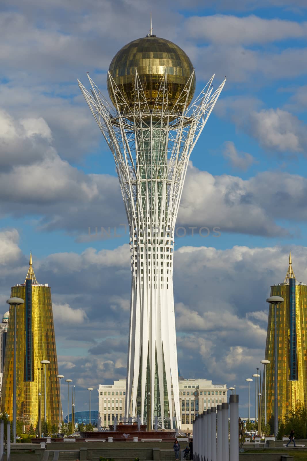 Baiterek tower, symbol of Astana, capital of Kazakhastan.