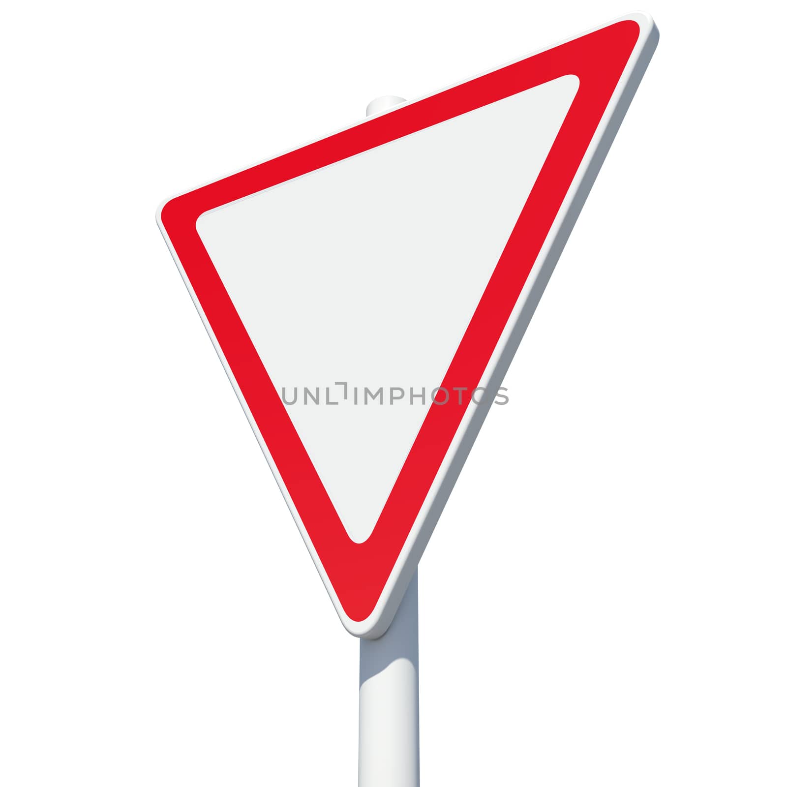 Triangle road sign. Isolated  by cherezoff