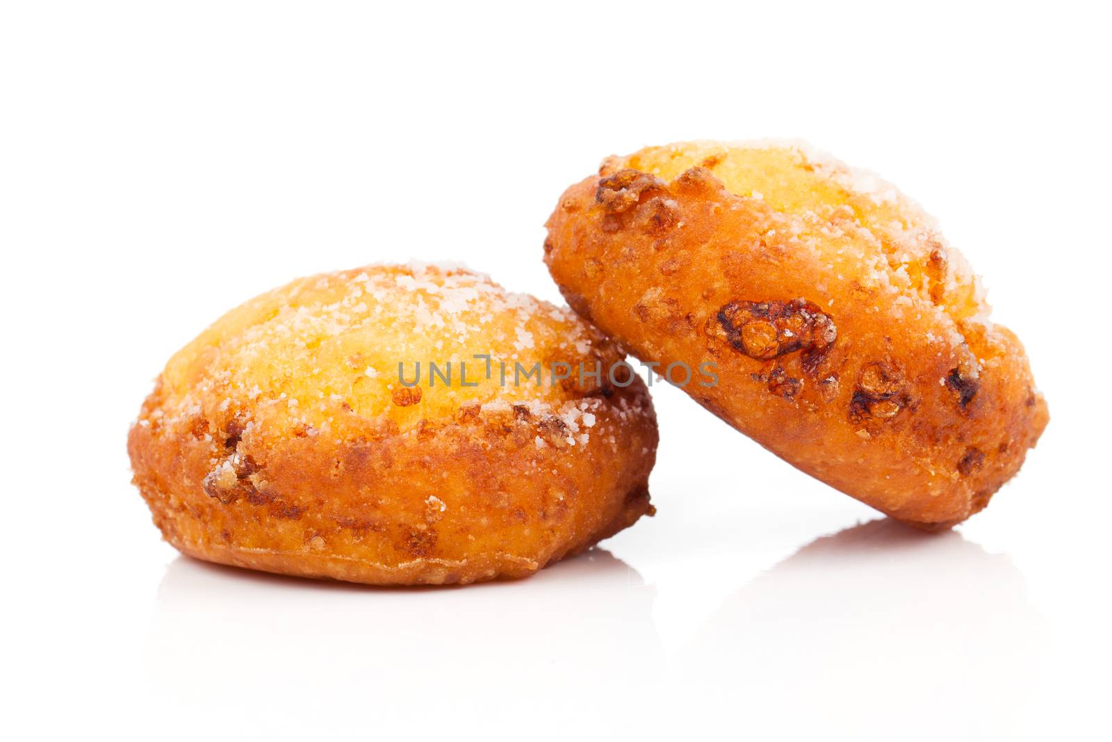 Sweet cheese donuts isolated on white background