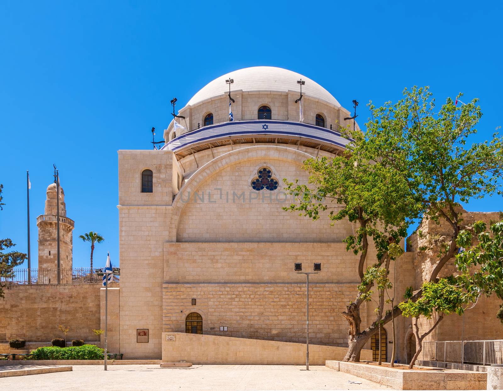 Restored Synagogue in Jerusalem. Israel by Zhukow