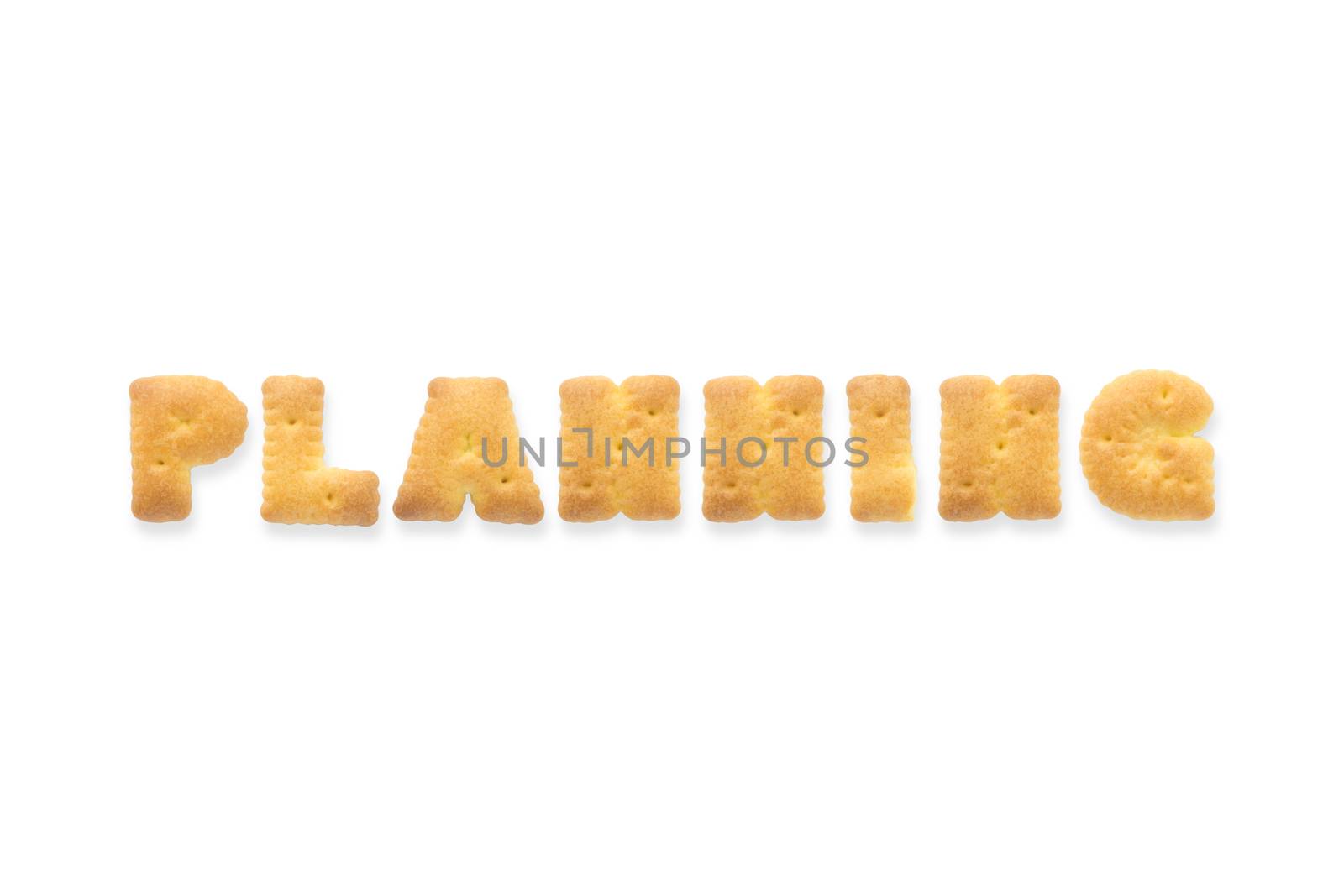 The Letter Word PLANNING. Alphabet  Cookie Cracker by vinnstock