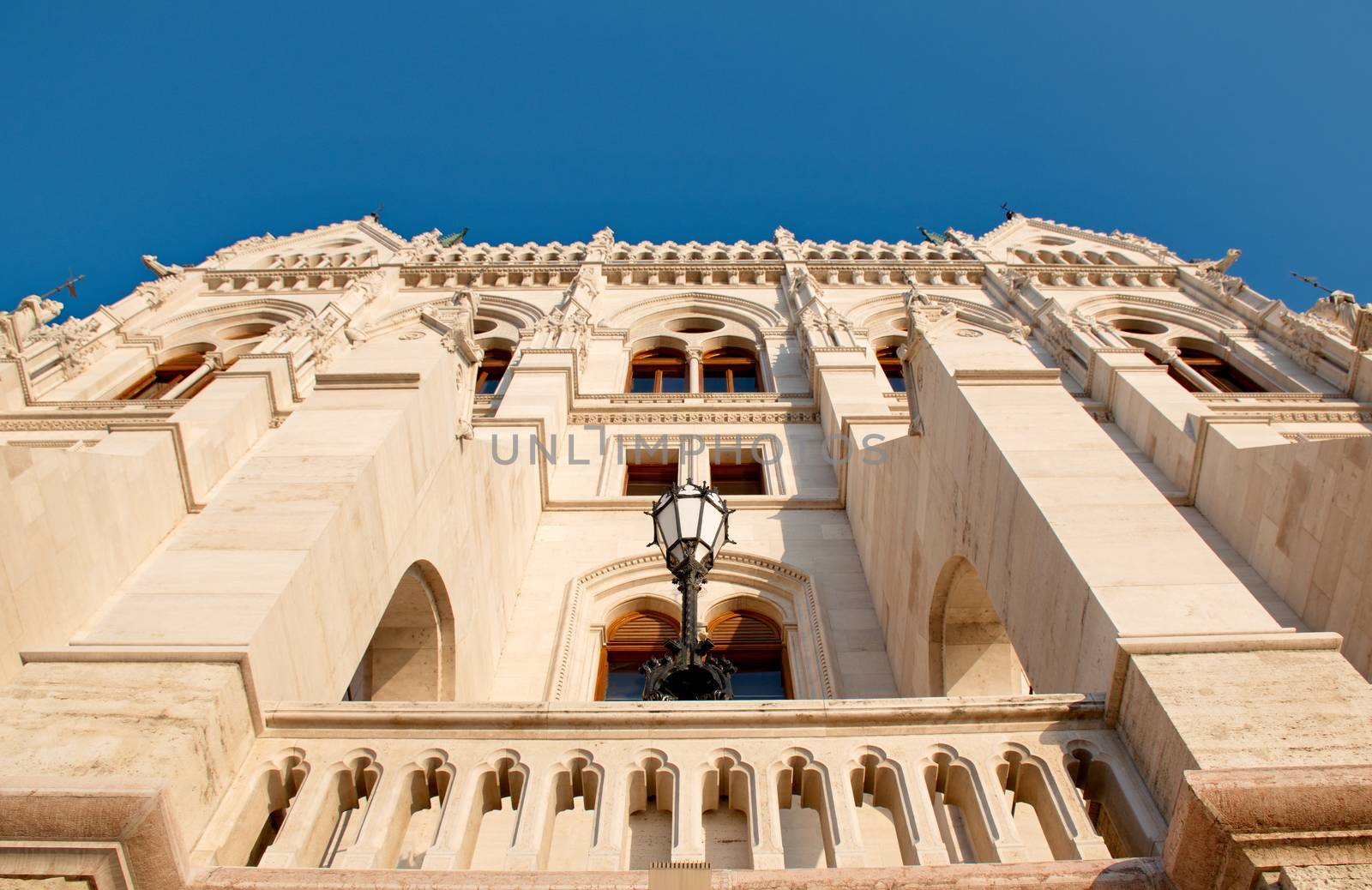 Details of the Hungarian parliament in Budapest by anderm