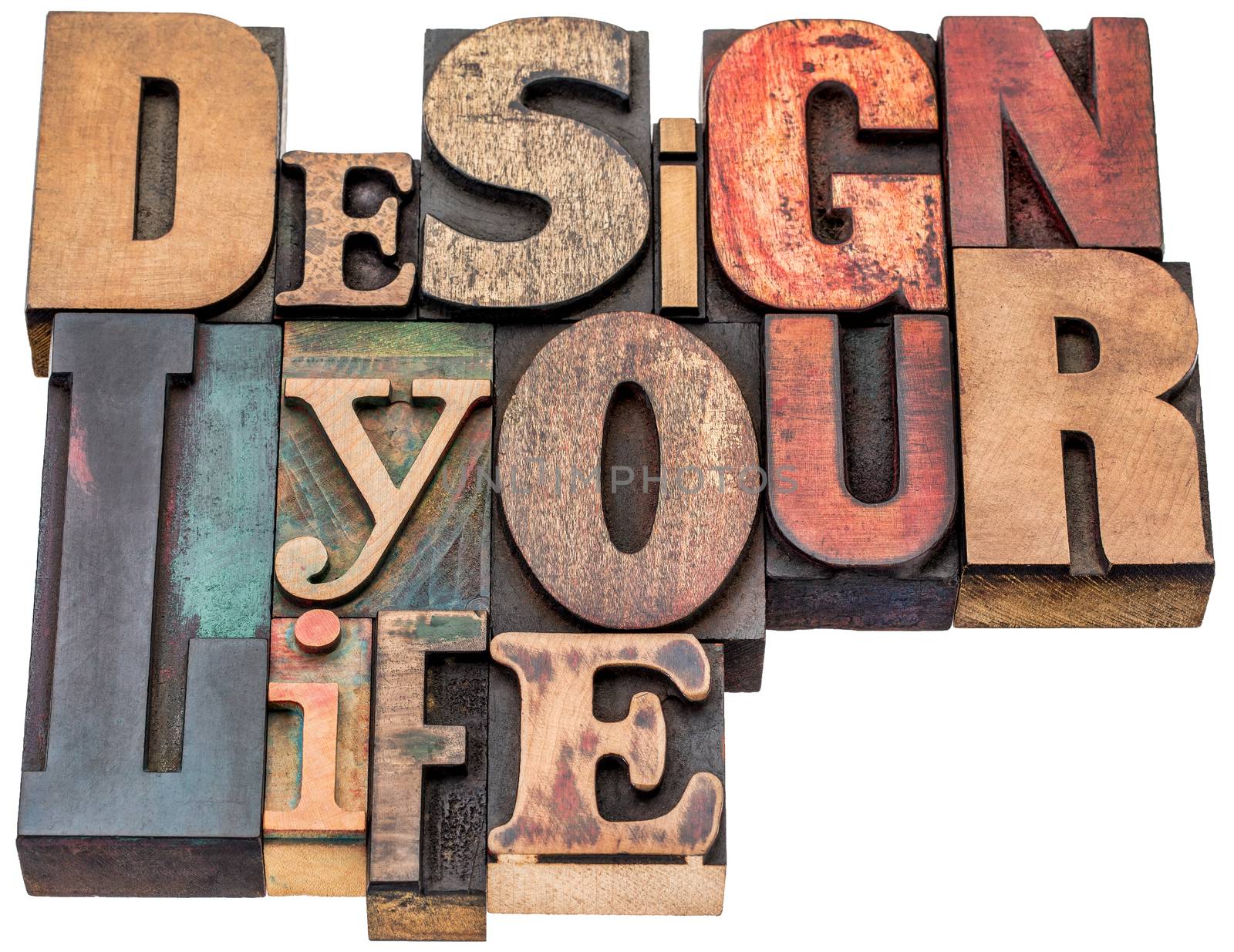 design your life word abstract by PixelsAway