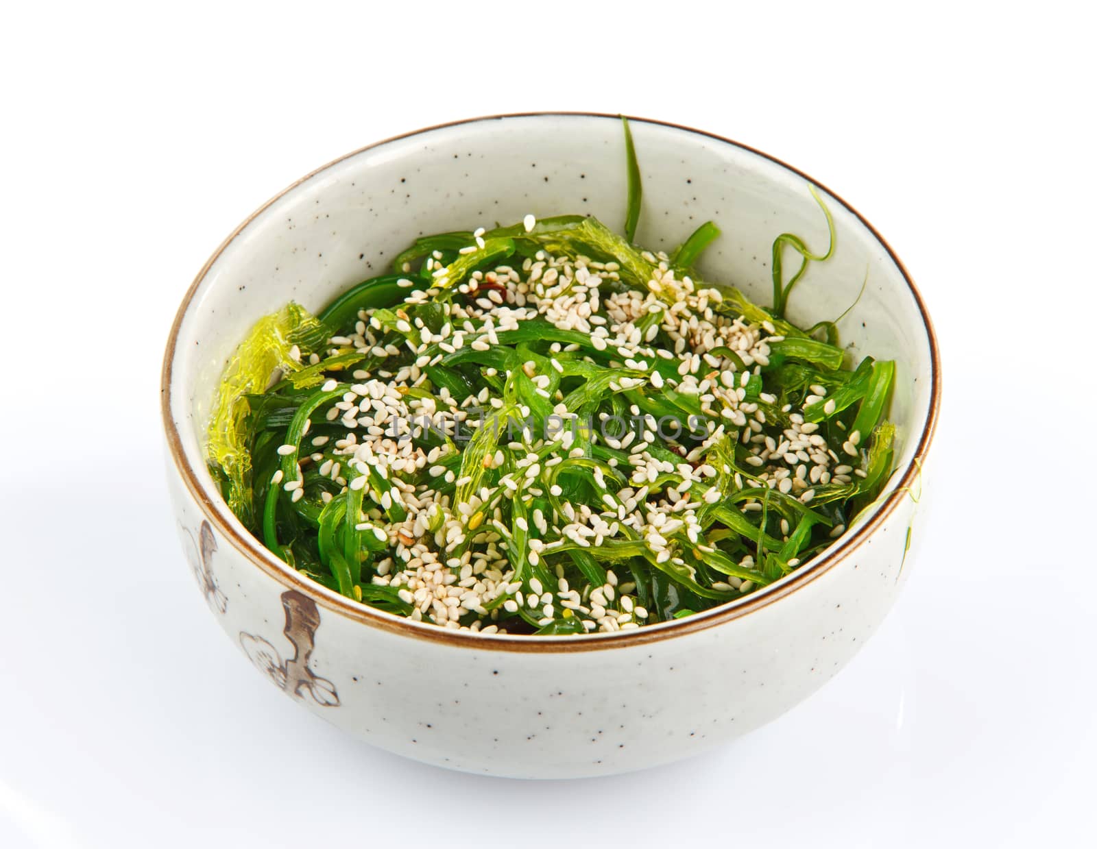 Seaweed salad with roasted sesame seeds