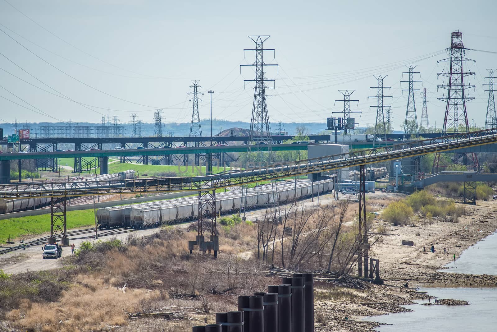 Saint Louis MO  USA freight trains