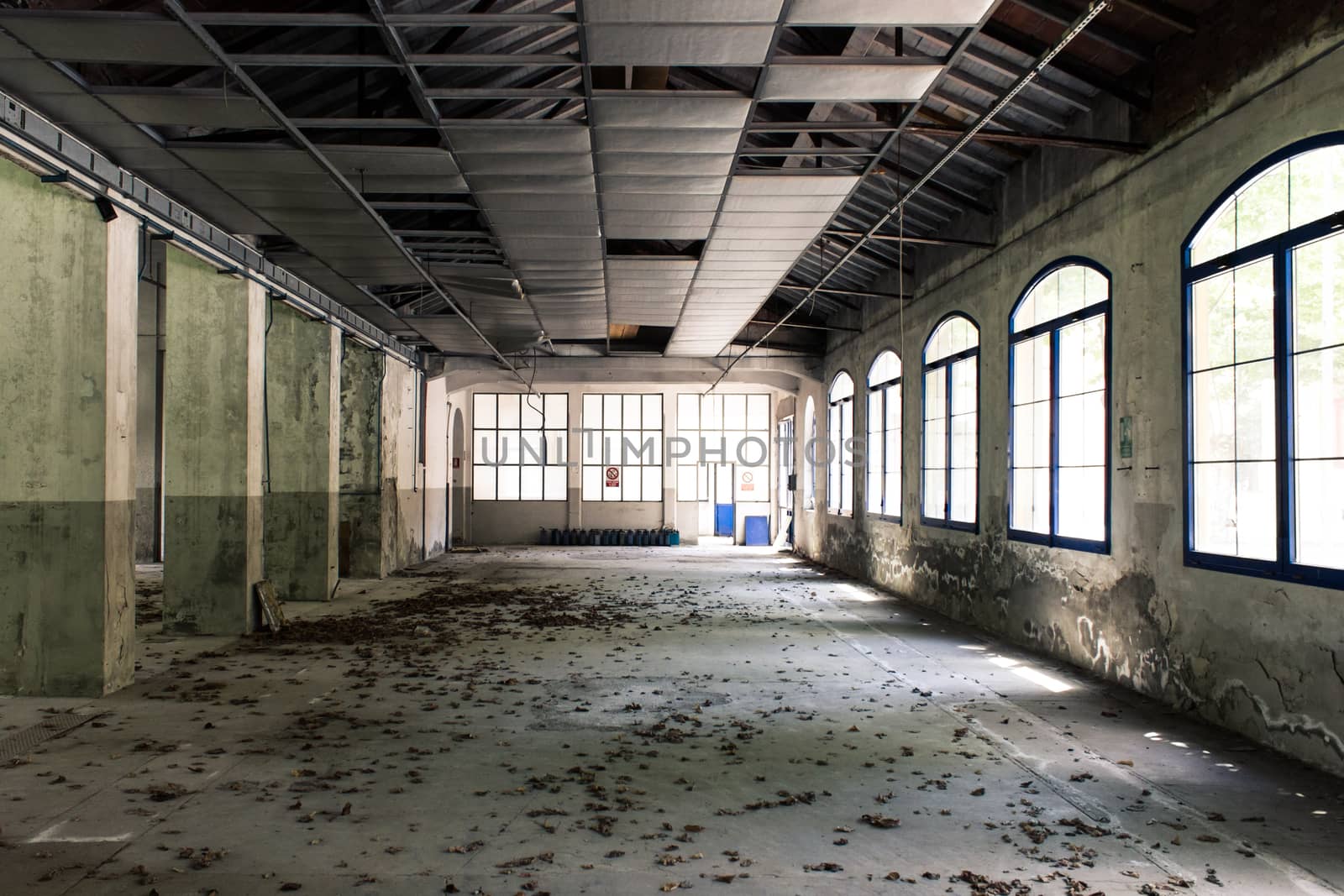 Interior of an abandoned factory by goghy73