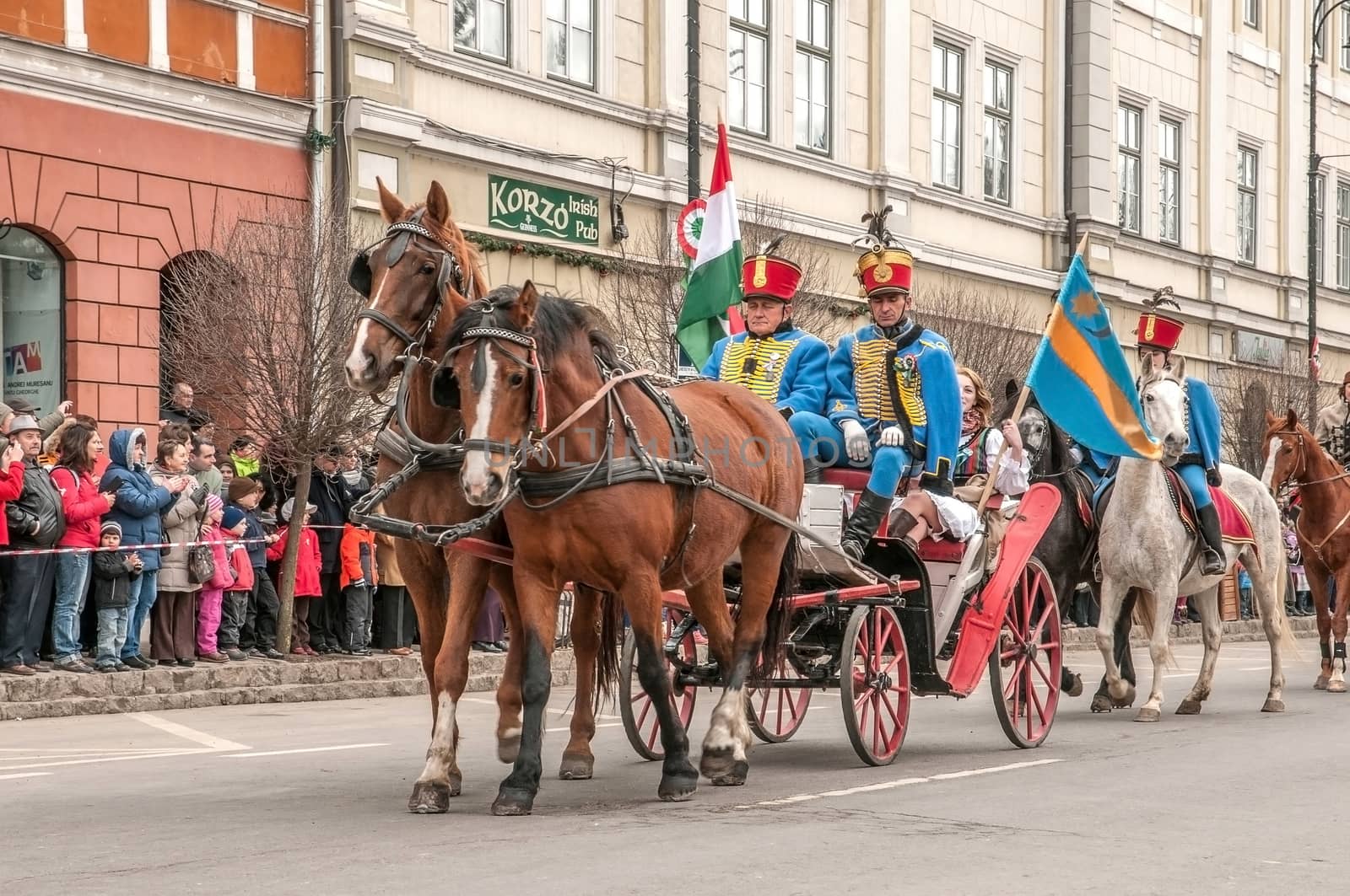 Hungary 's Day , celebrated in the Saint George city , Romania!