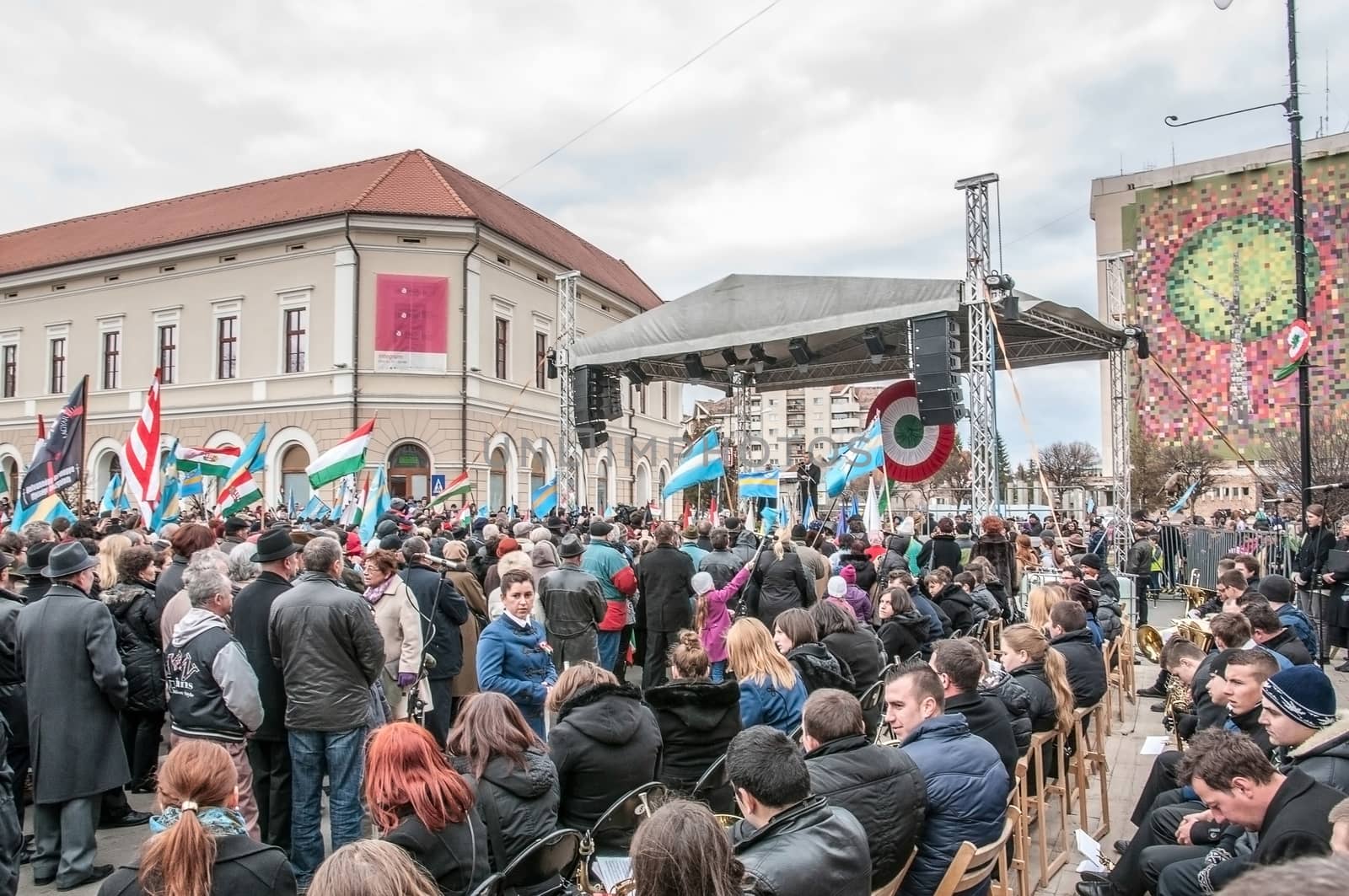 Hungary 's Day , celebrated in Saint George city , Romania!