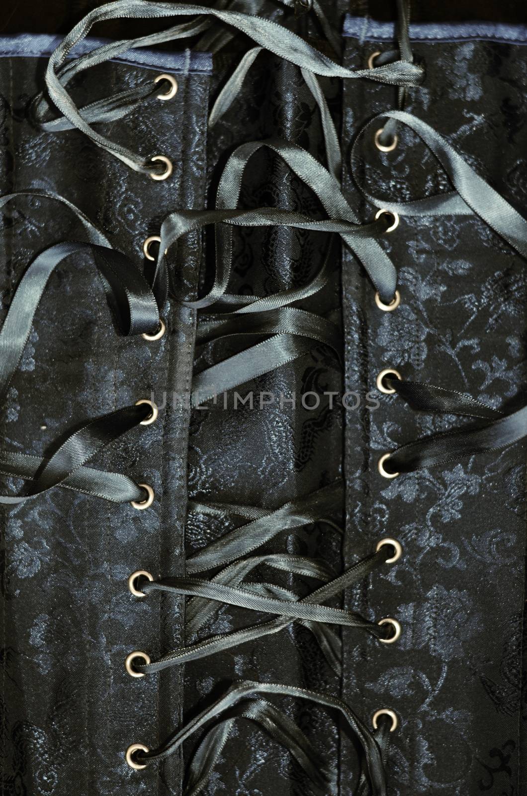 corset lacing detail