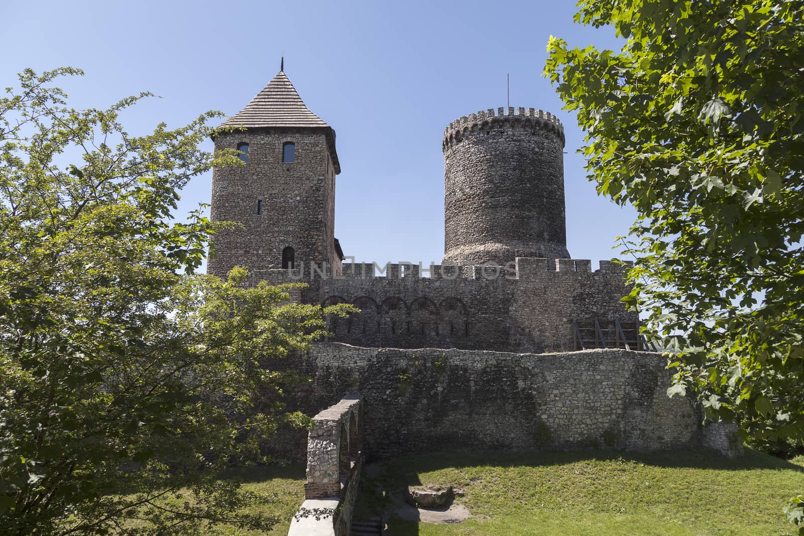 view on Bedzin Castle in Poland,  Upper Silesia