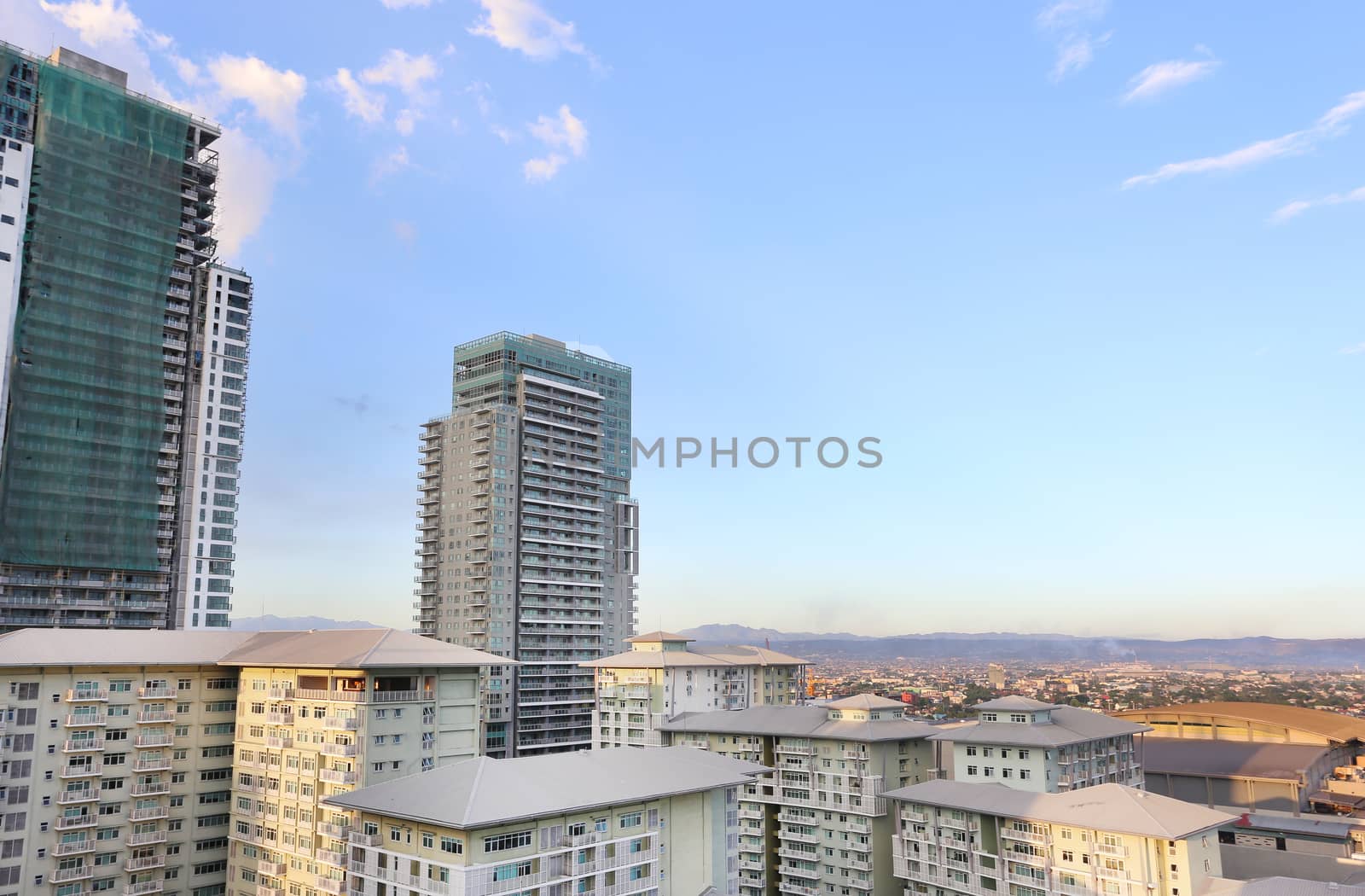 Aerial View of the Skyline of Manila, Philippines by dacasdo