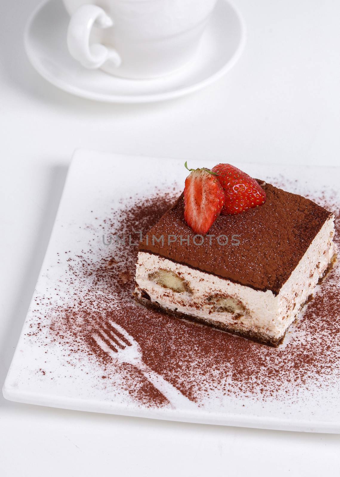 Delicious cake on the table