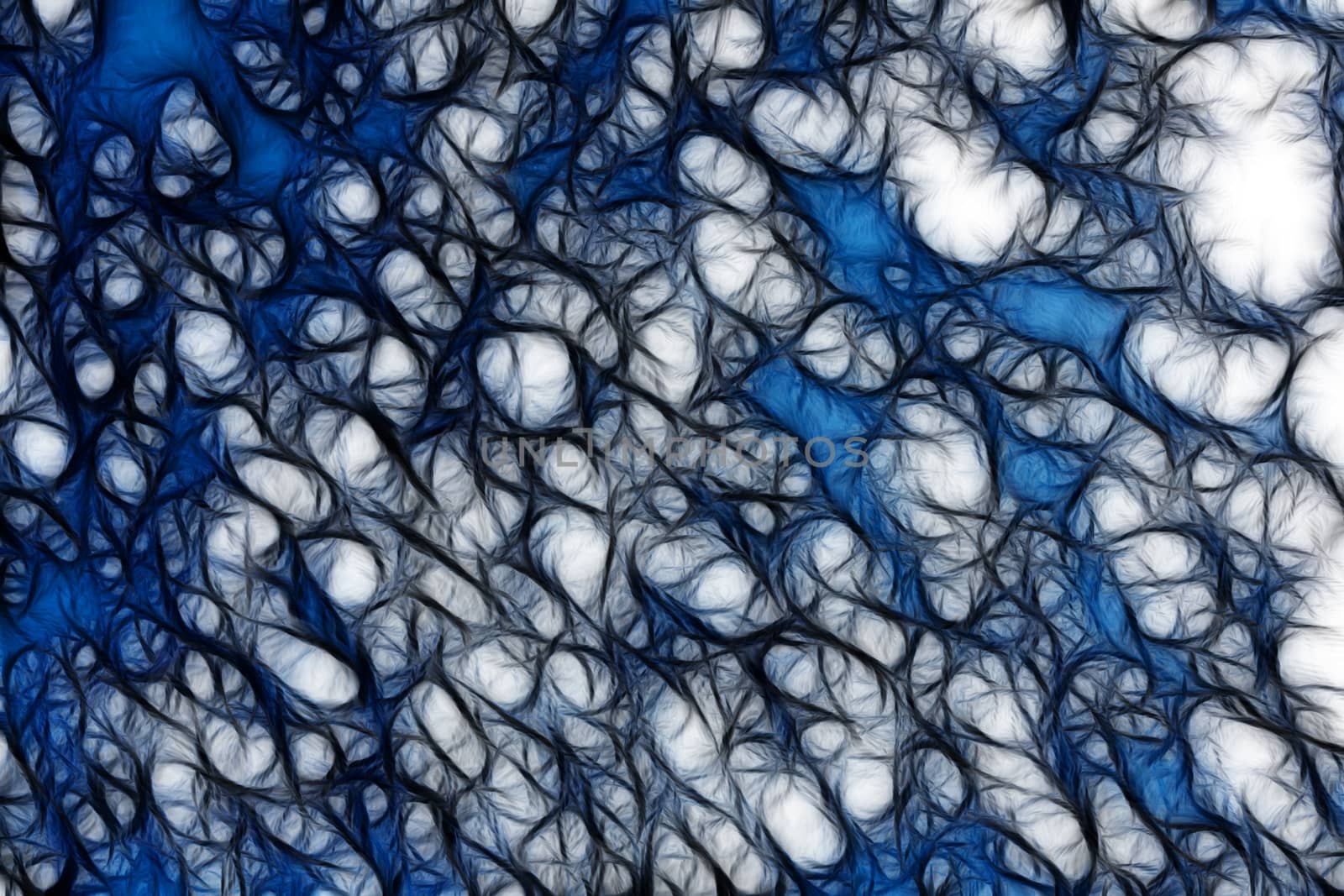 Abstract background of blue tones with a chaotic pattern