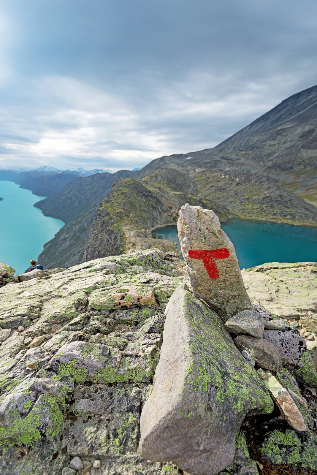 Besseggen Ridge in Jotunheimen National Park, Norway