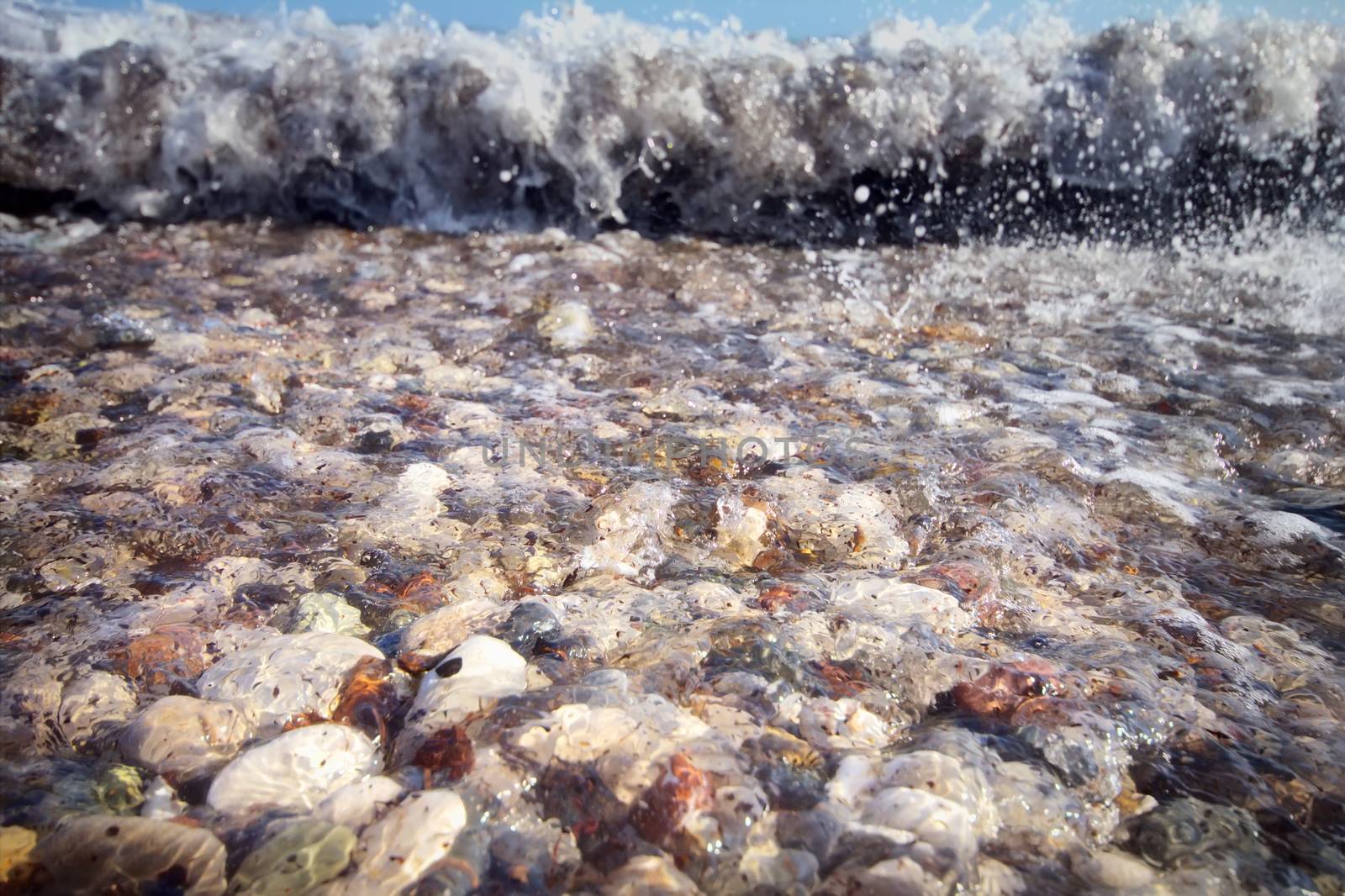 pebble beach Mediterranean Sea by max51288