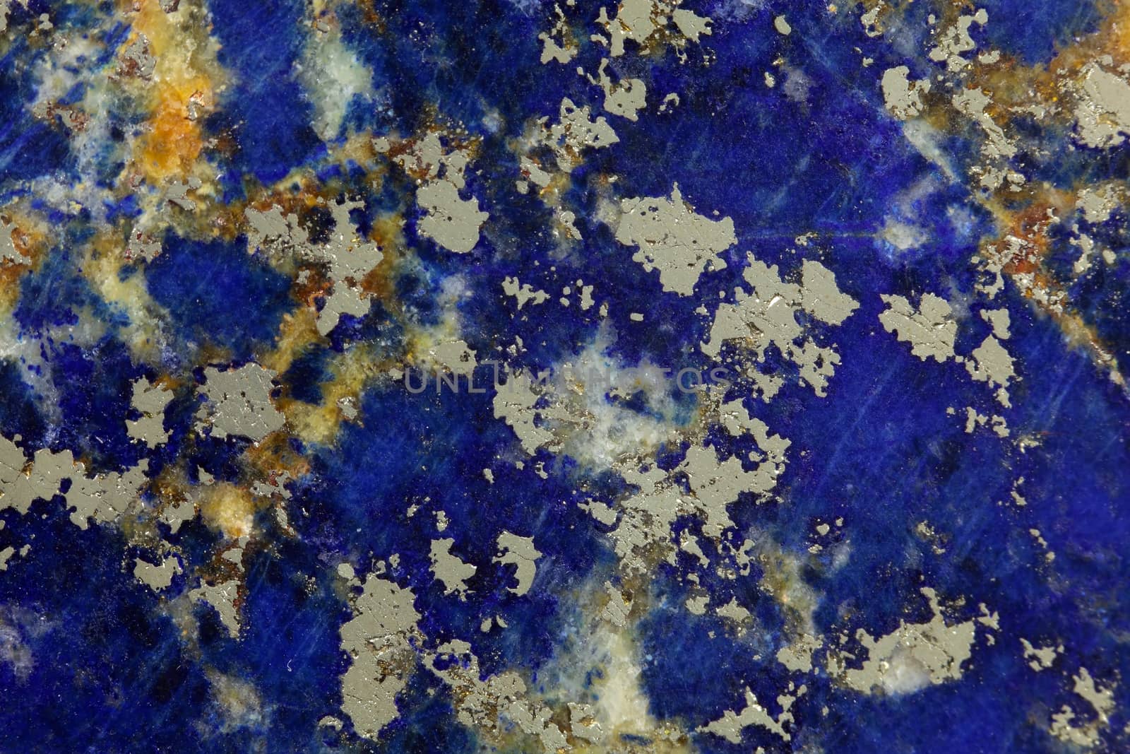 Polished surface of Lapislazuli