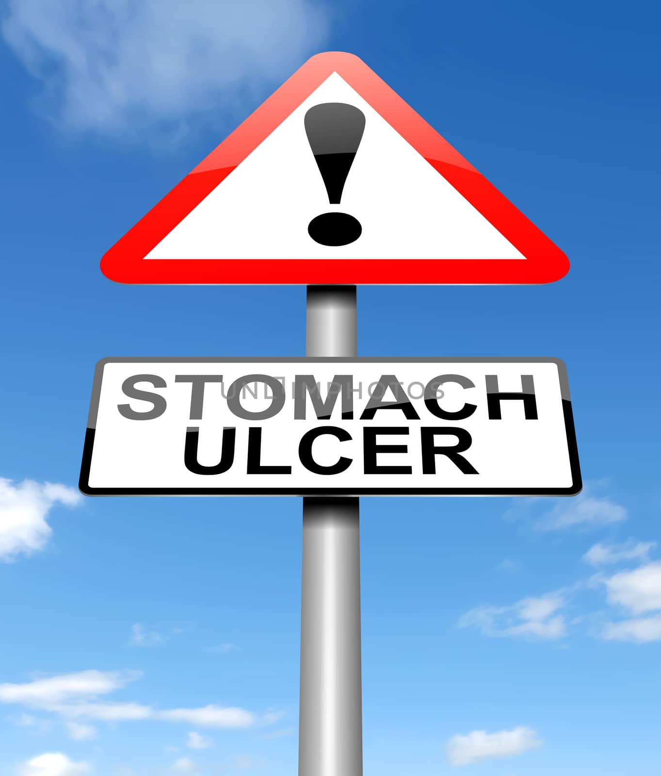 Stomach ulcer concept. by 72soul