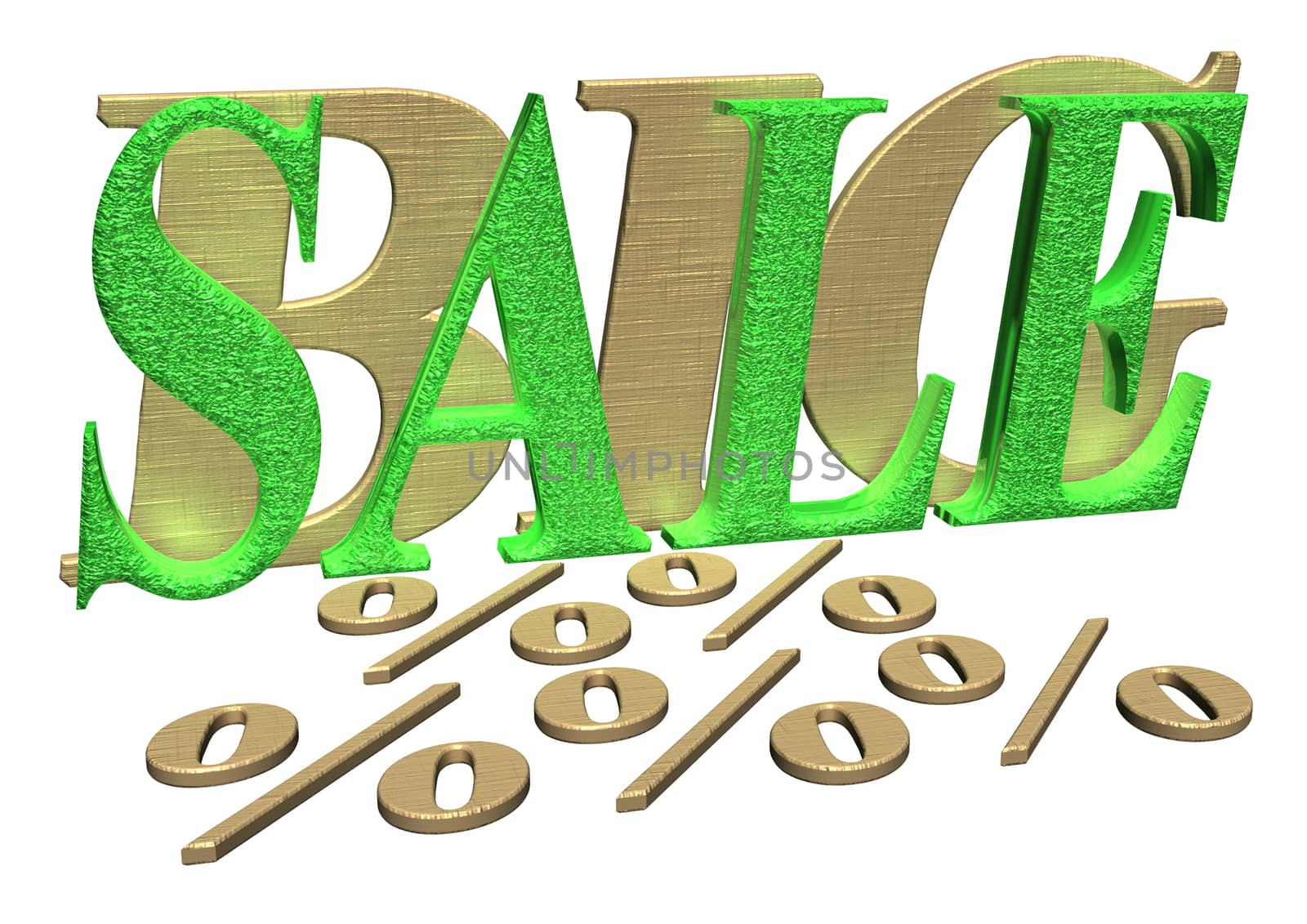 Glossy three-dimensional inscription Big Sale as a sign.