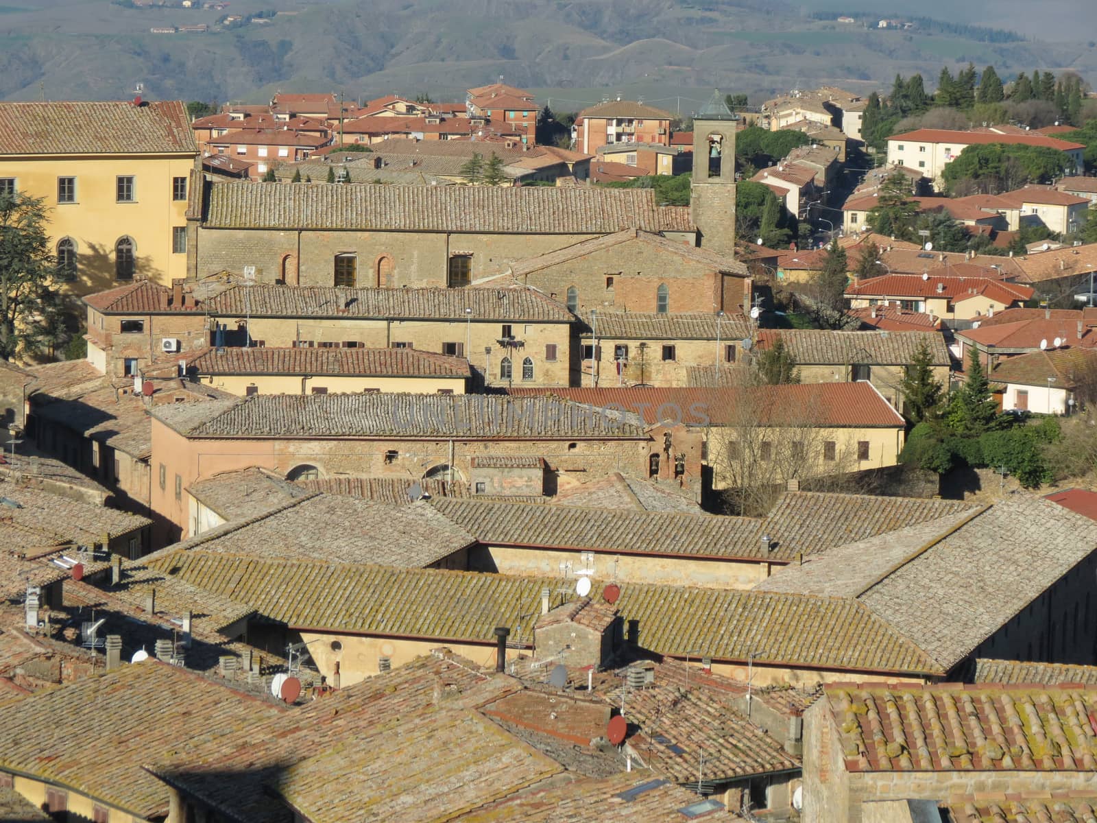 Volterra, Italian medieval town - view of the city centre