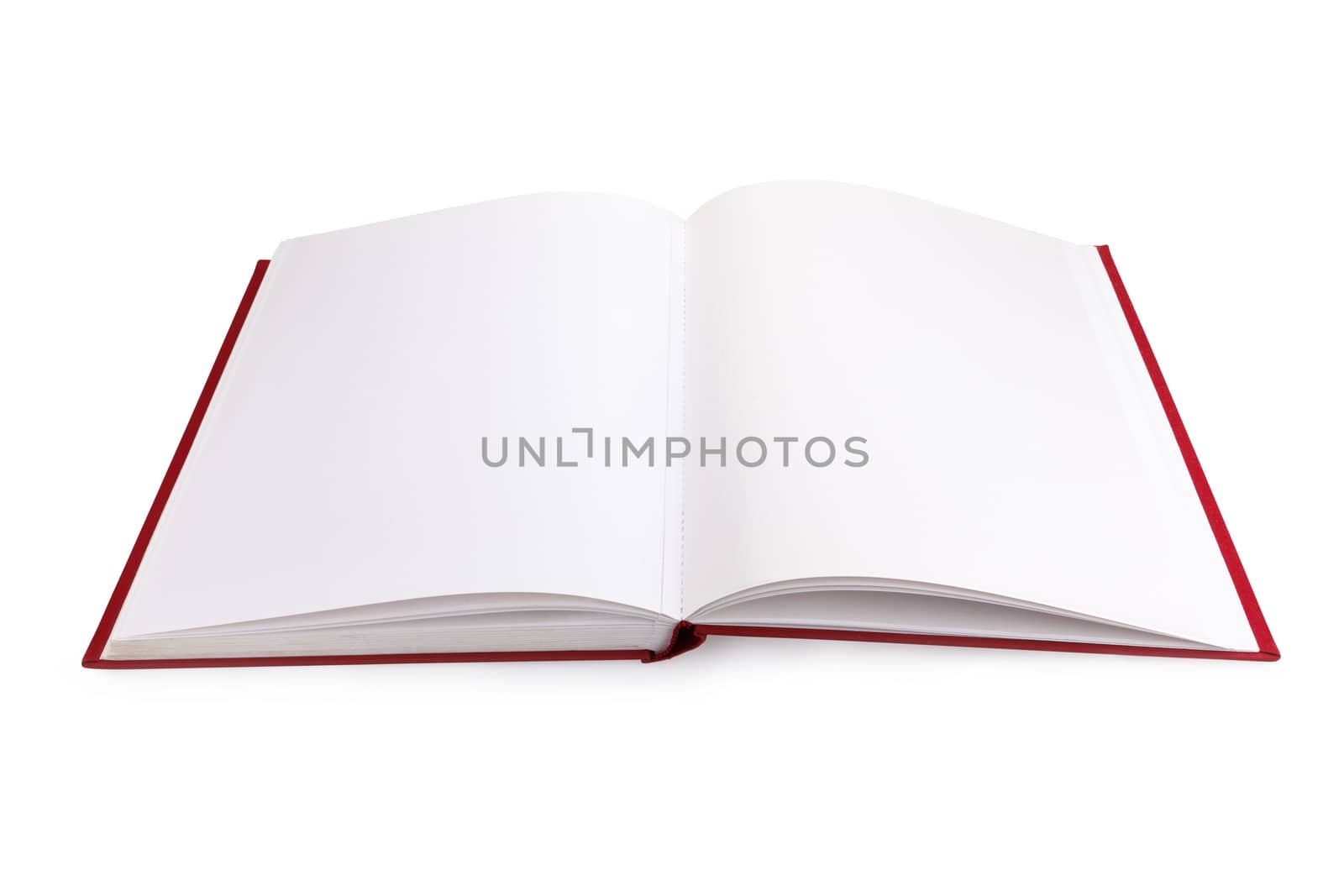 open book with blank pages isolated on white
