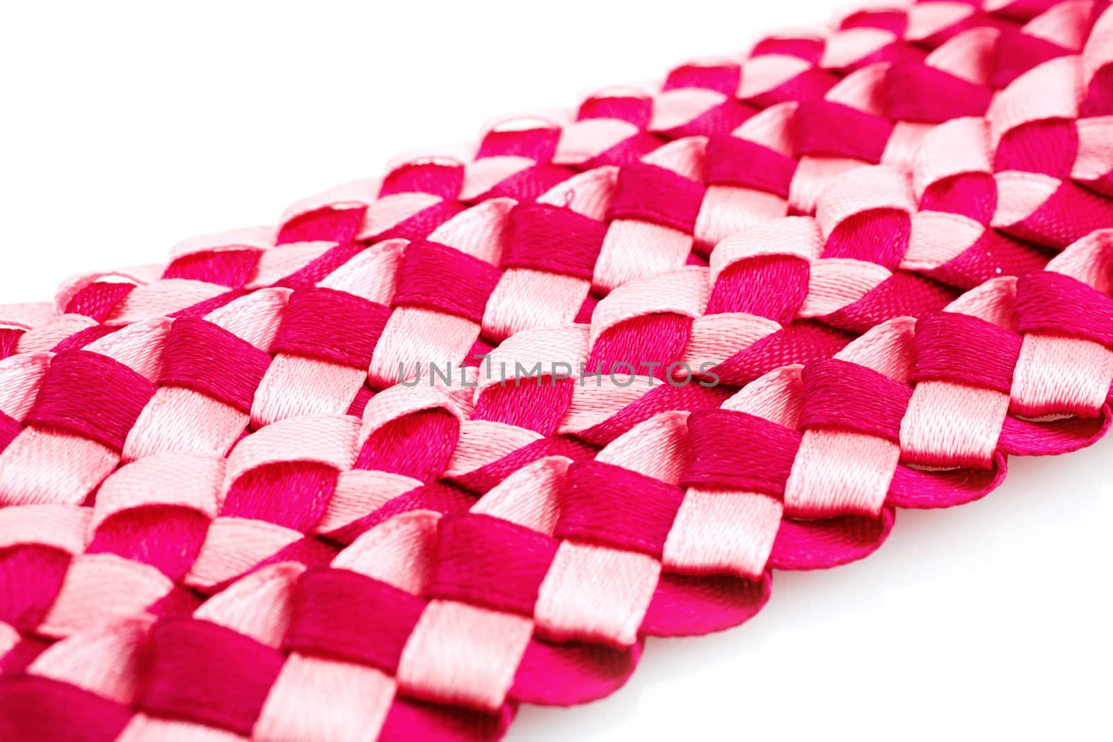 intertwined red fabric texture