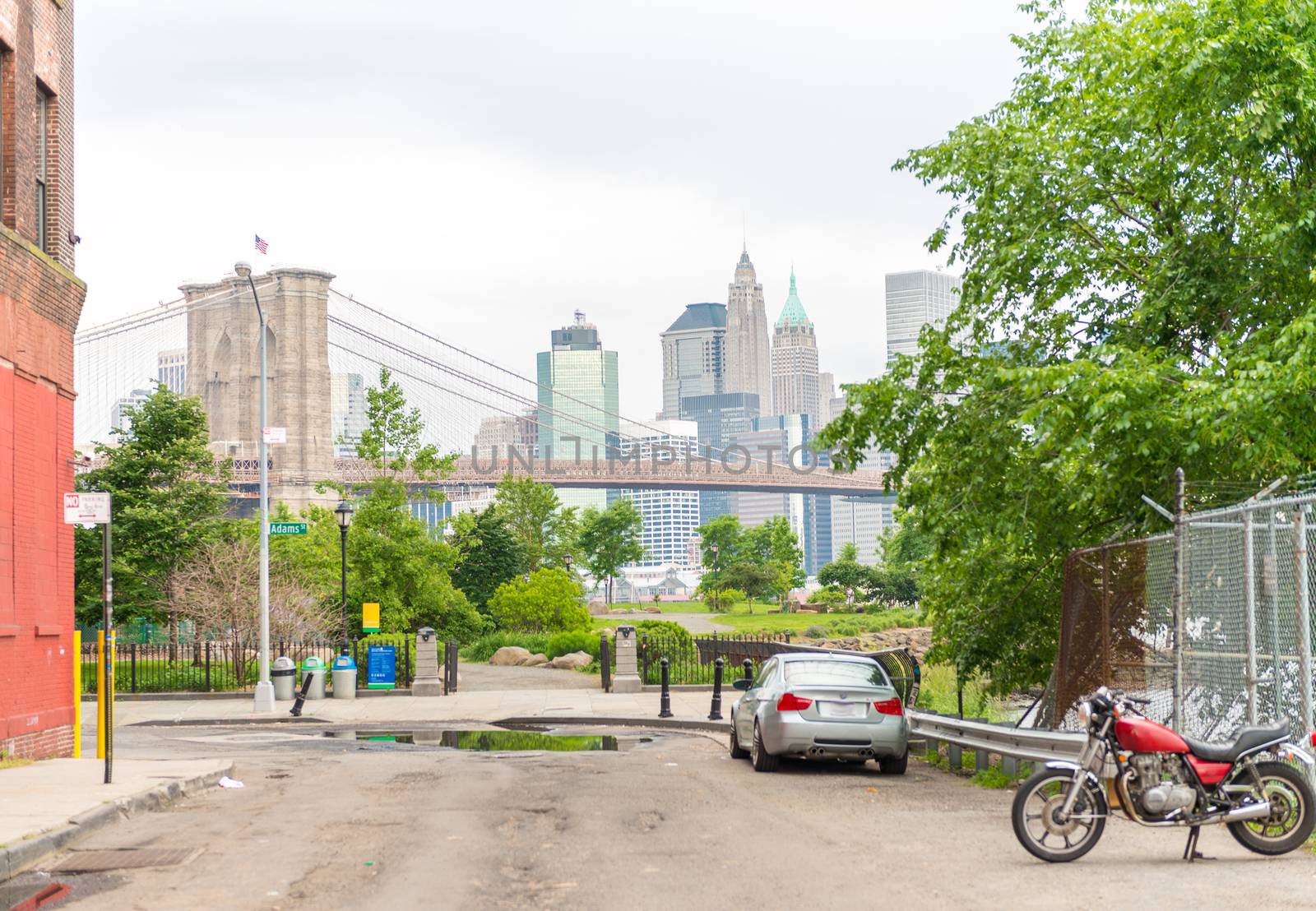 Lower Manhattan from Brooklyn - NYC.