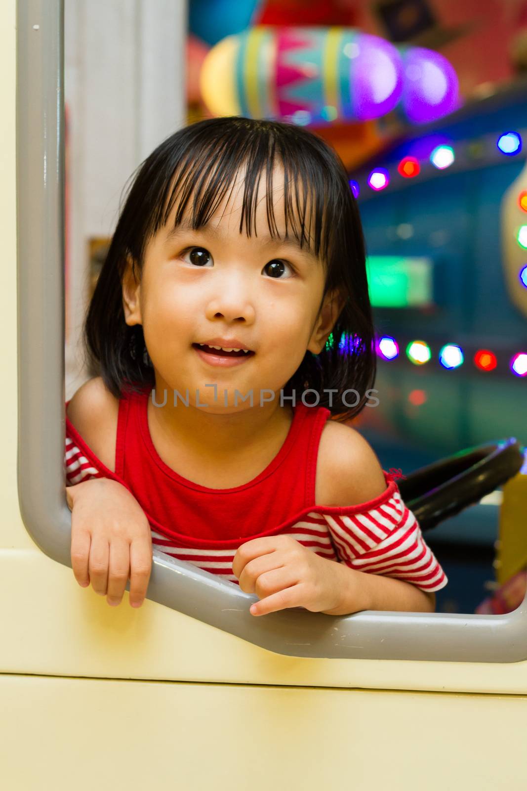 Little Asain Chinese Bus Driver by kiankhoon