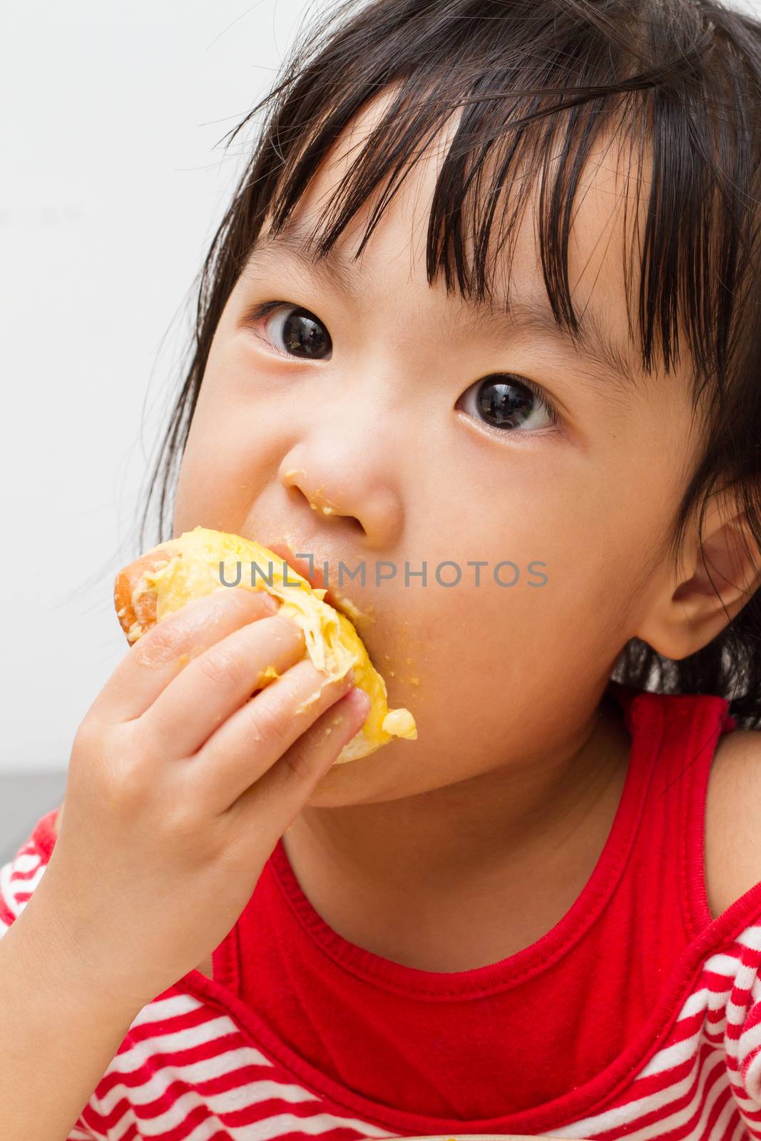 Chinese Girl Eating Durian by kiankhoon