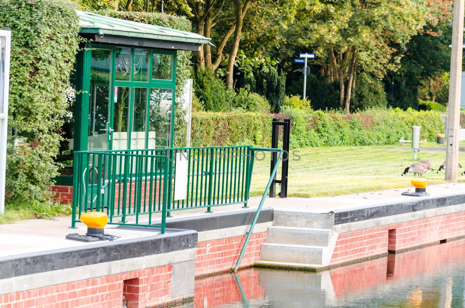 This old lock in Mülheim an der Ruhr was restored in 2014.