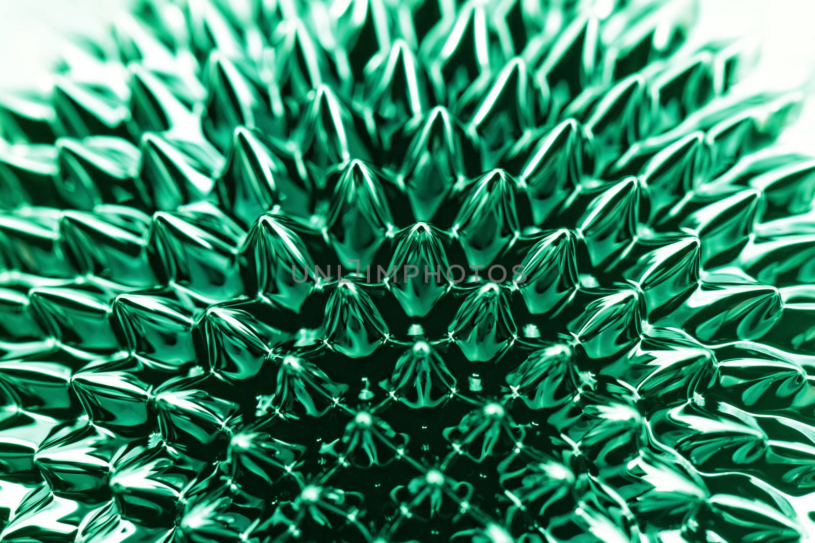 Photo of an interesting, colorful chemical ferrofluid