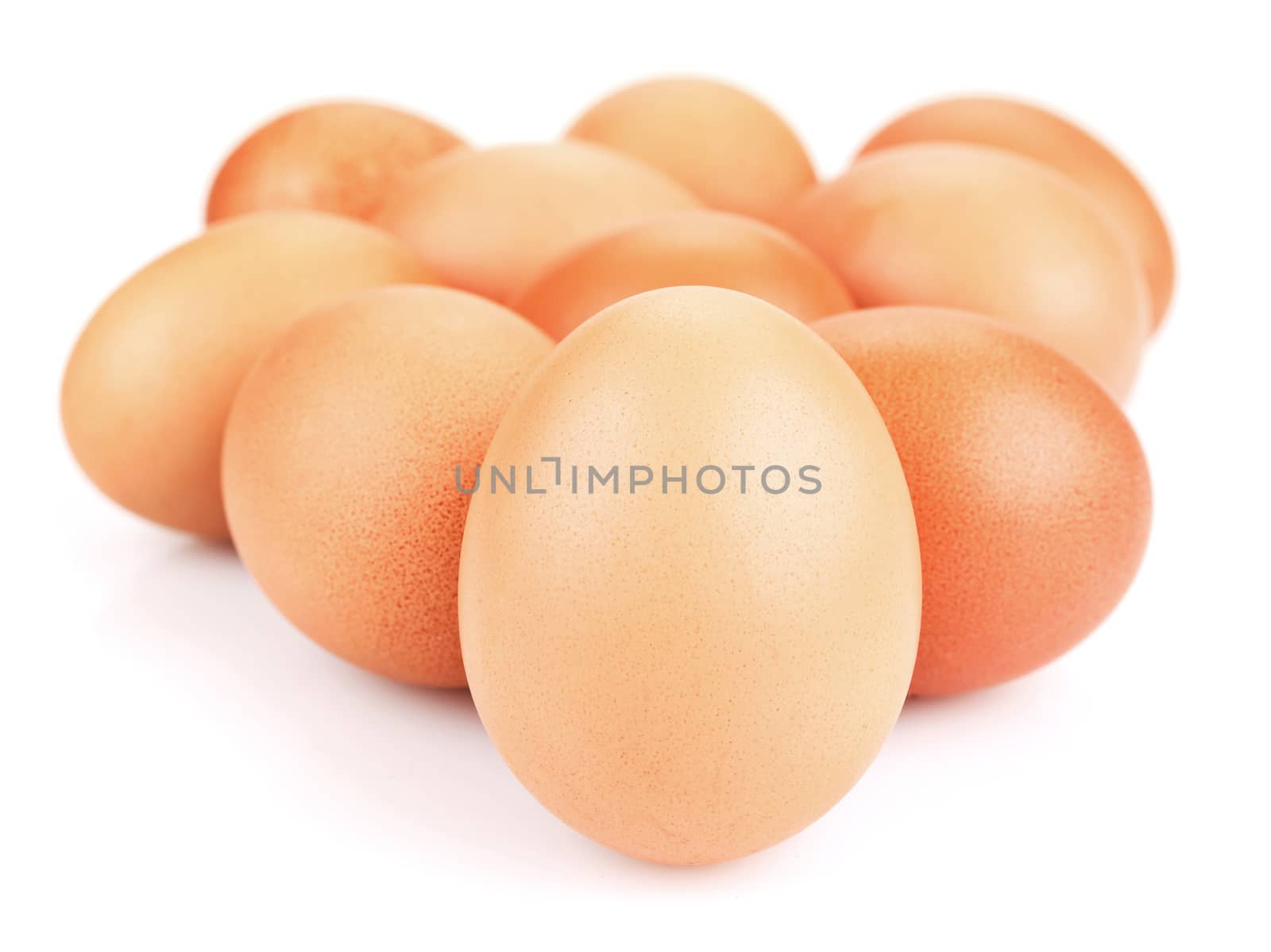 eggs isolated on white