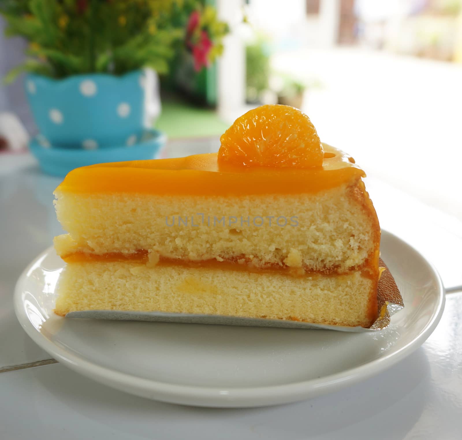 Dessert - Orange cake  by ninun