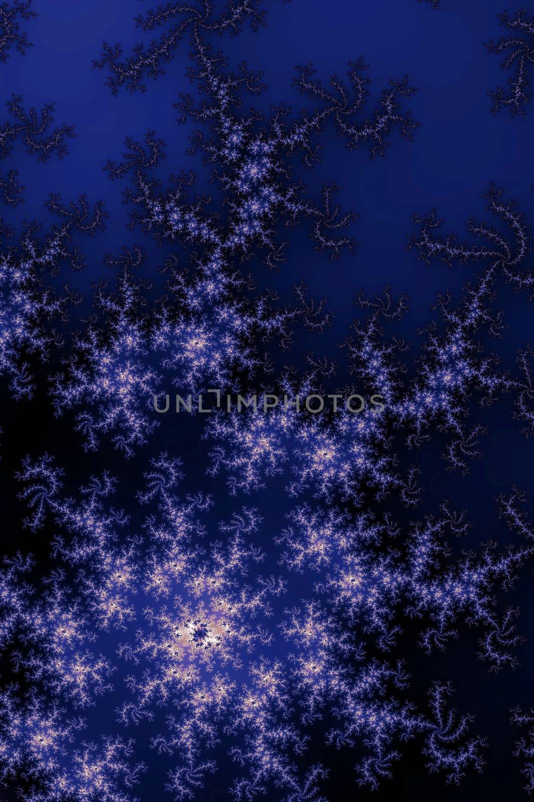 Dark Blue Fractal by hlehnerer