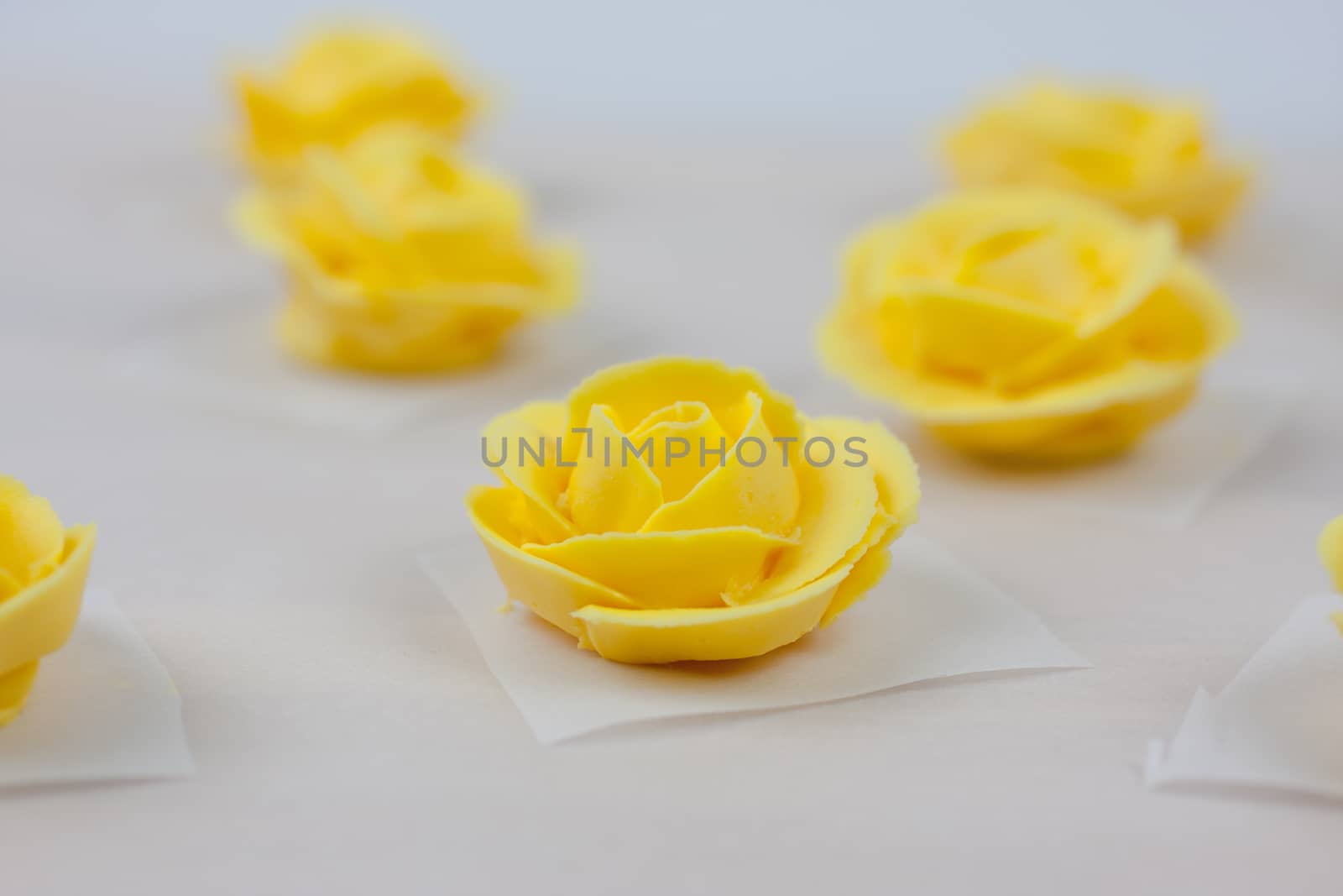 Yellow Icing Roses by SouthernLightStudios